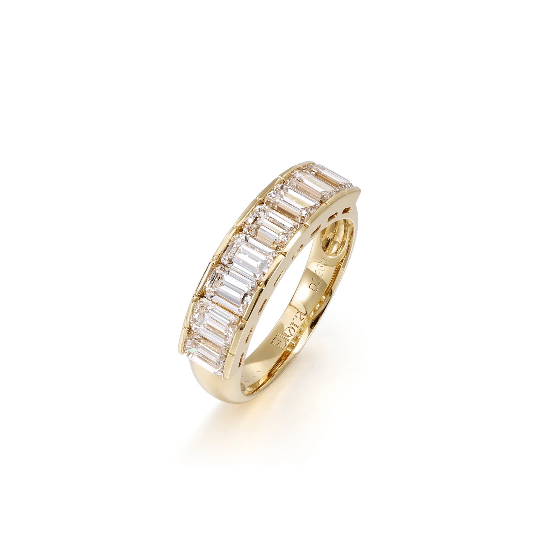 Elloit-Emerald Cut Diamond Eternity Band - Image 3