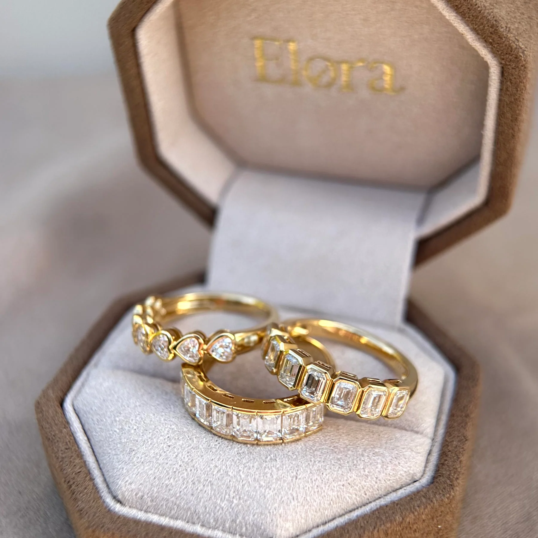 Elloit-Emerald Cut Diamond Eternity Band - Image 7