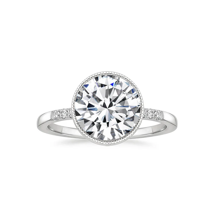 Elodie - Round cut Lab Grown Diamond Ring - Image 4