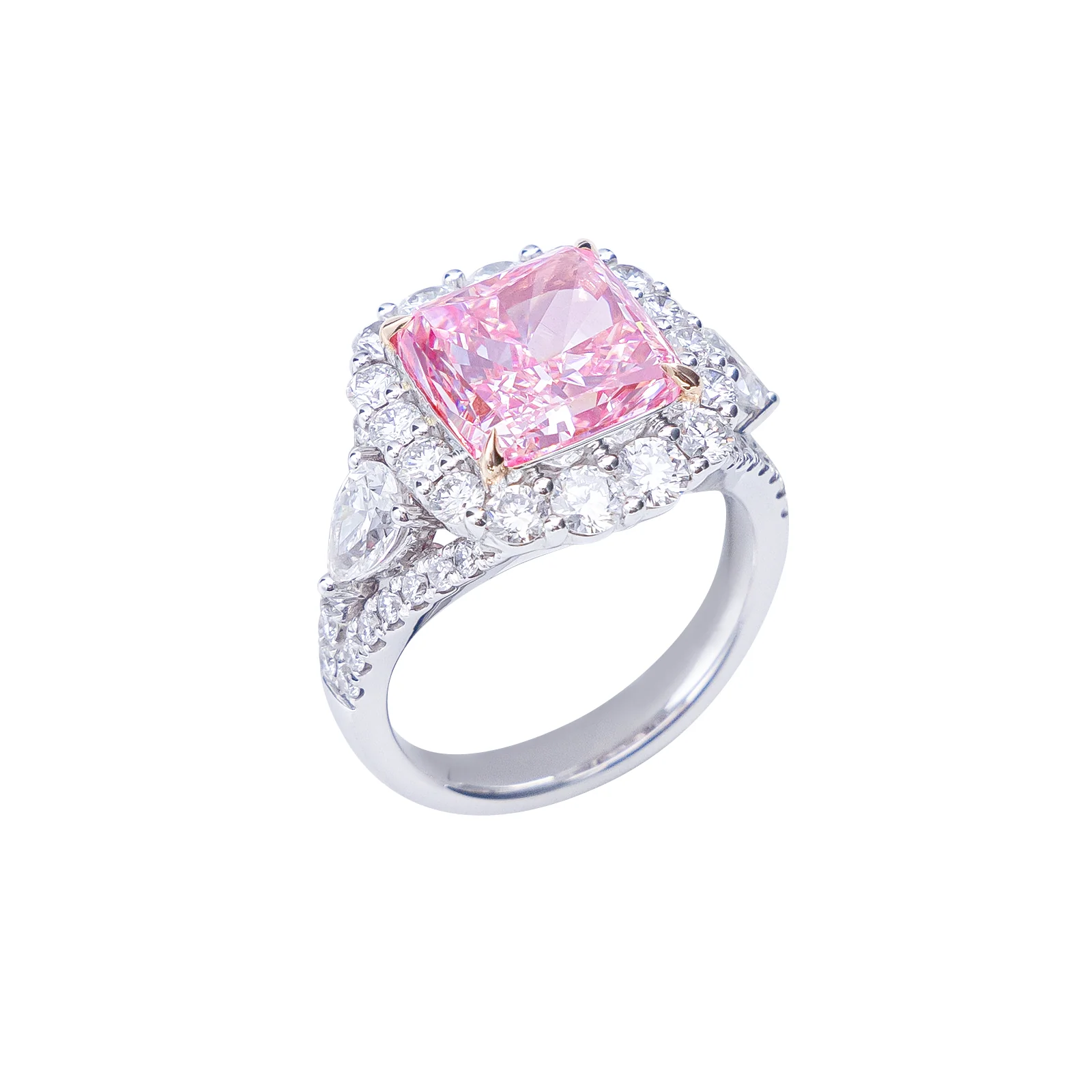 Eloise - Cushion Cut Pink Diamond Ring - Image 2