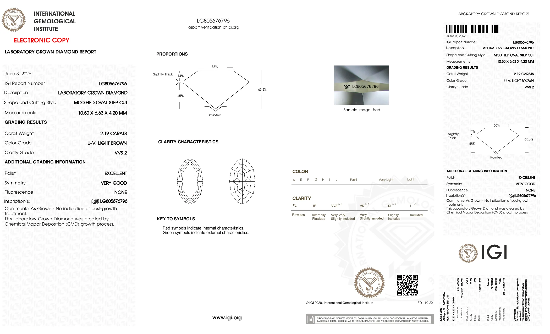 Faith-Green Oval Lab Grown Diamond Chain Ring - Image 3