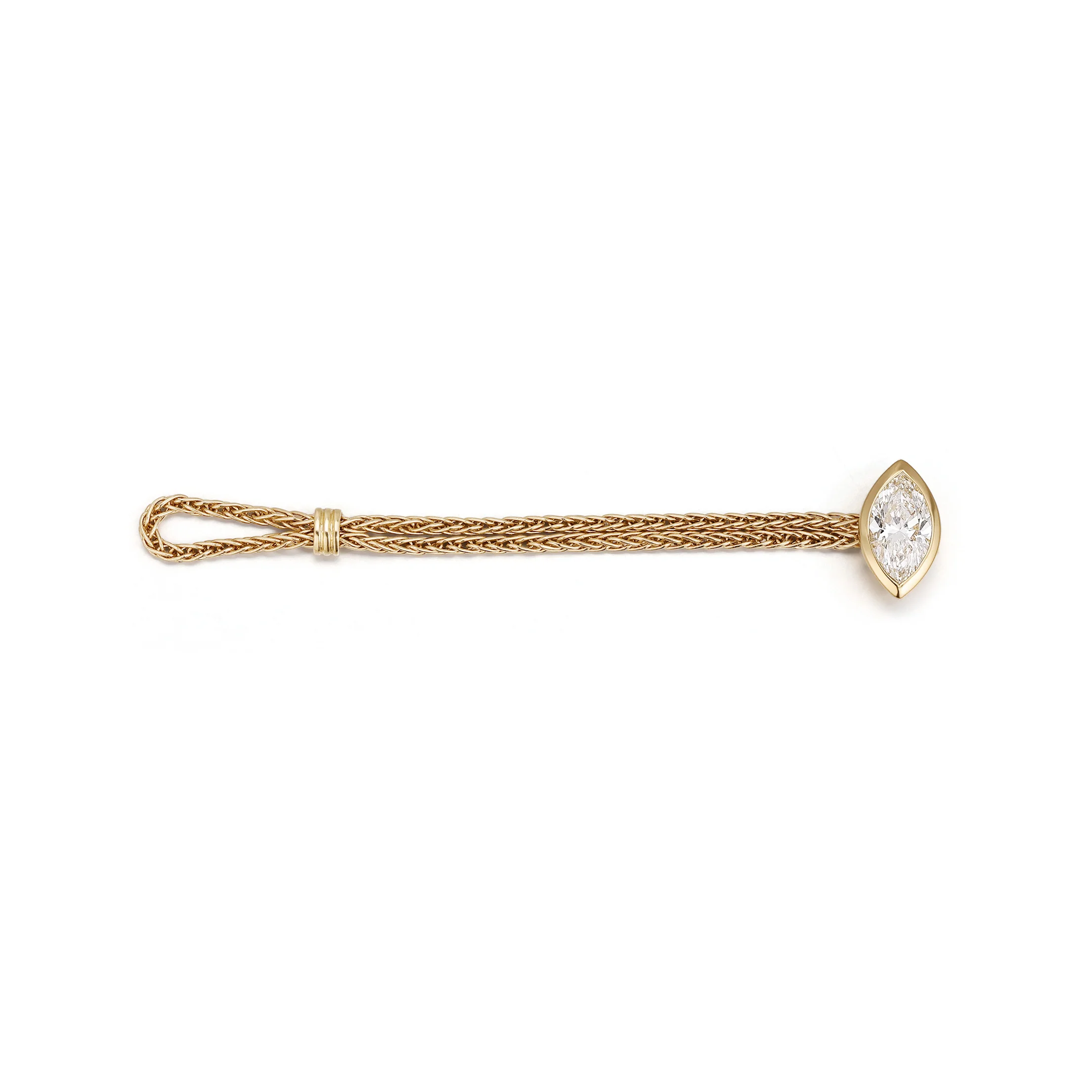 Faith-Marquise Lab Grown Diamond Chain Engagement Ring - Image 3