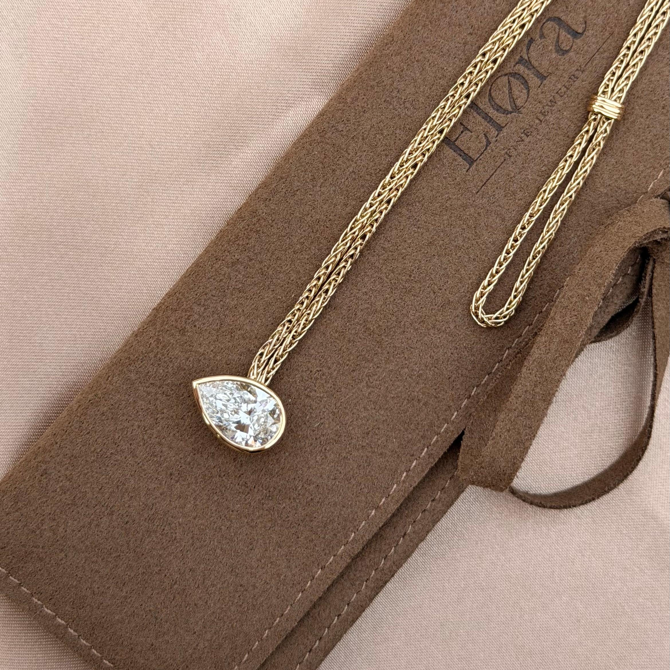 Faith-Pear Cut Lab Grown Diamond Bracelet - Image 5