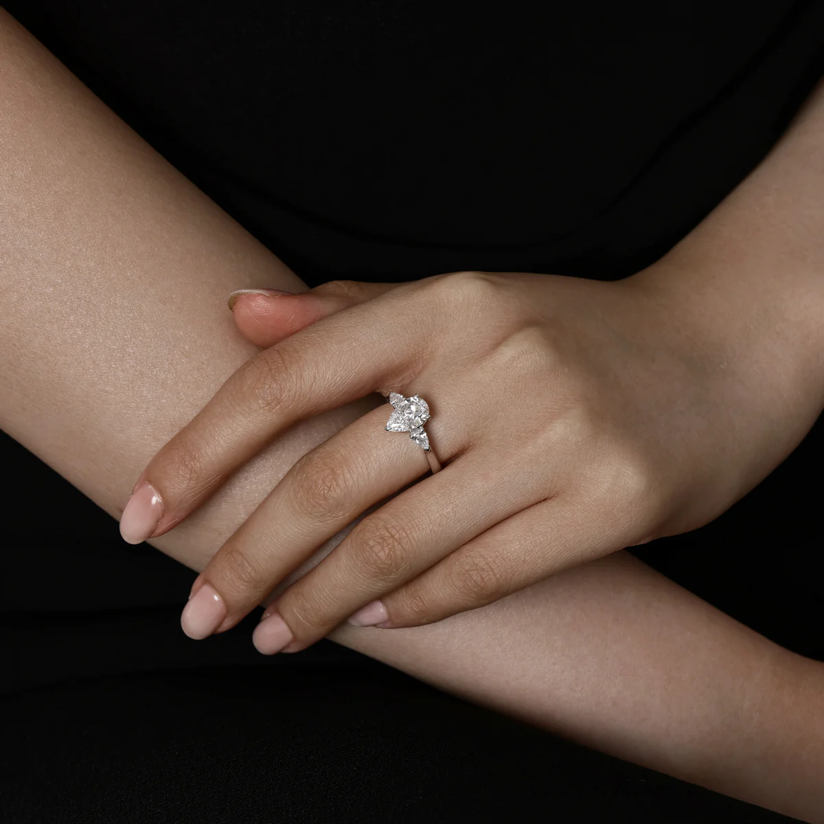 Gracie-Pear Cut Lab Grown Diamond Ring - Image 2