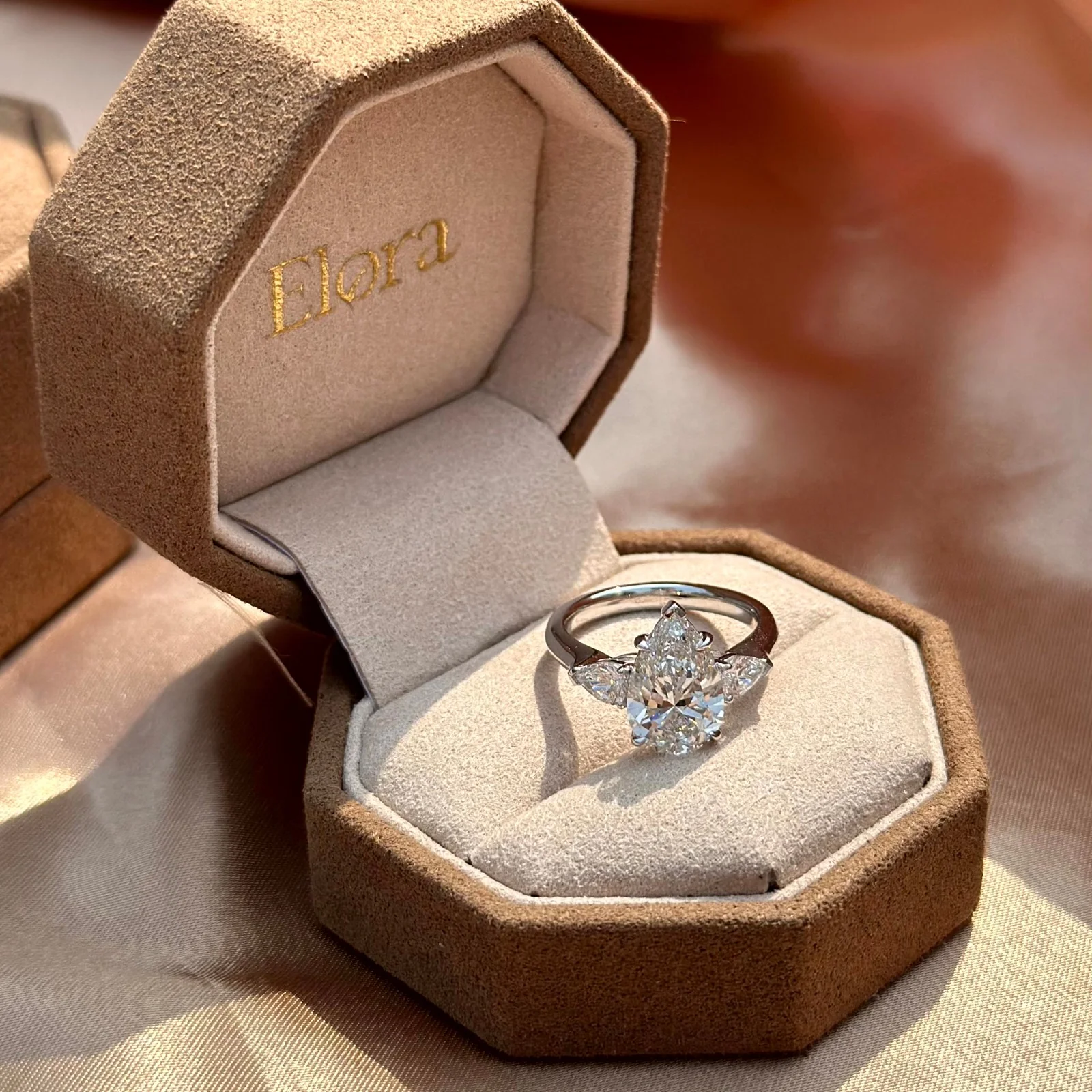 Gracie-Pear Cut Lab Grown Diamond Ring - Image 9