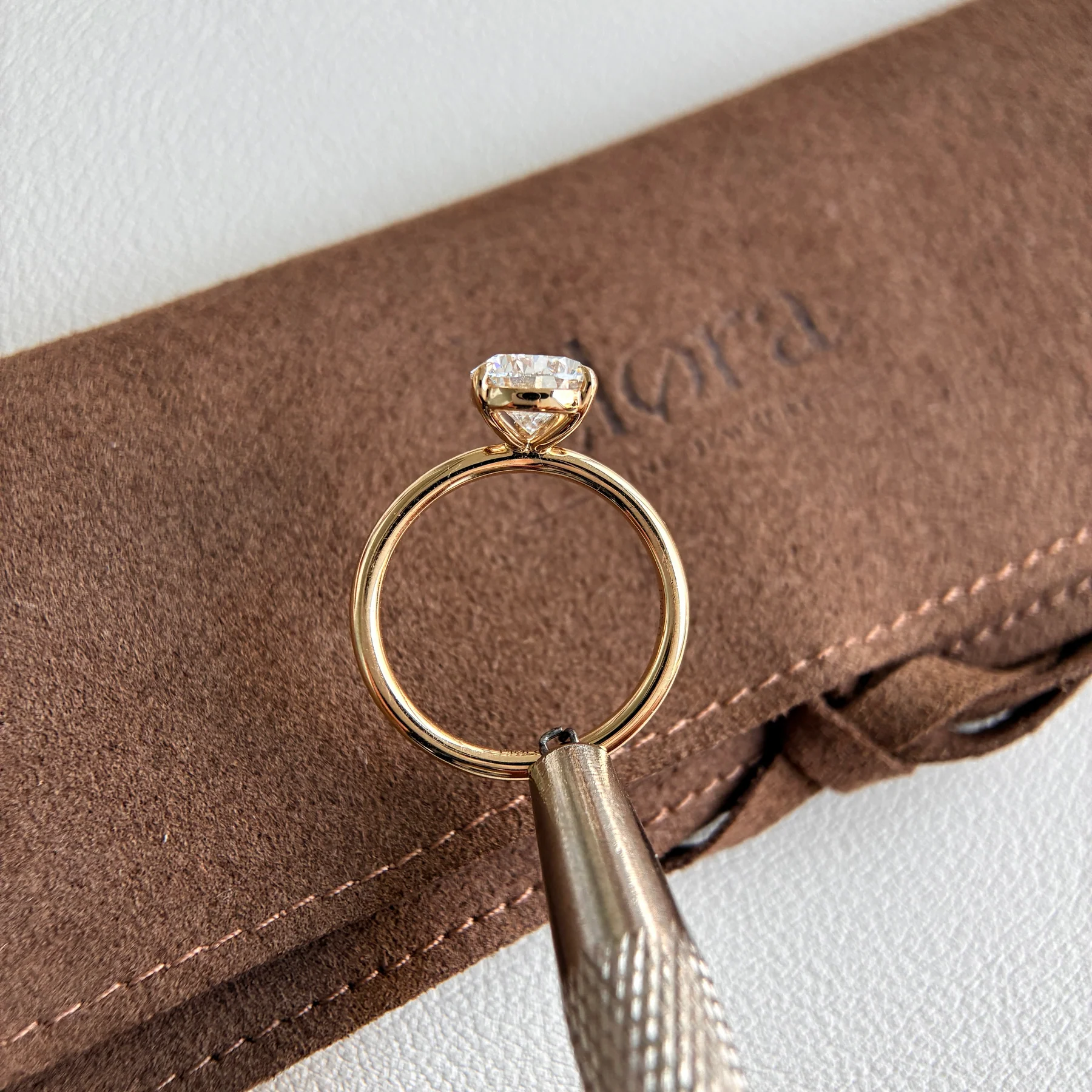 Hannah-2.09ct Pear Cut Lab Grown Diamond Ring - Image 2