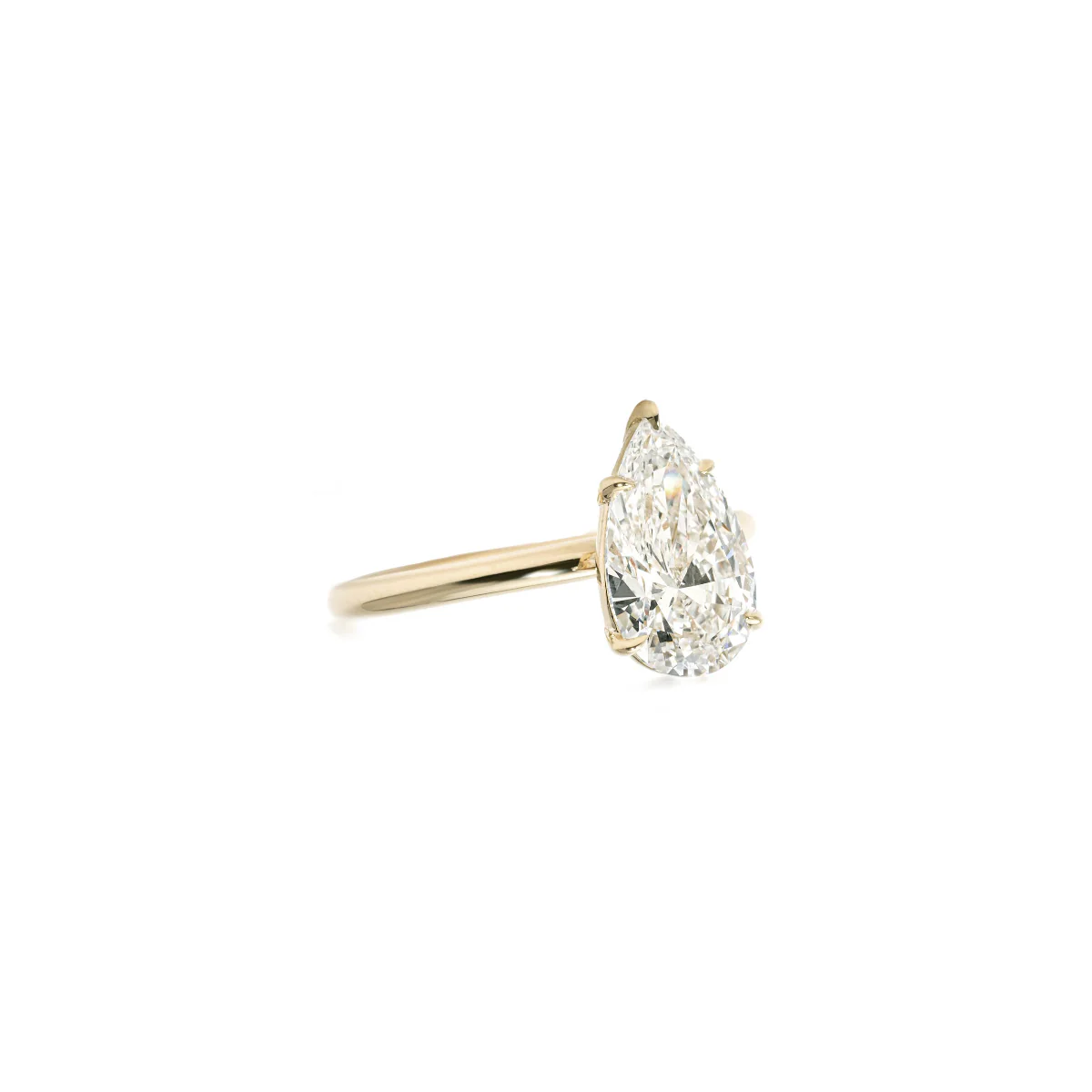 Hannah-Pear Cut Lab Grown Diamond Ring - Image 3