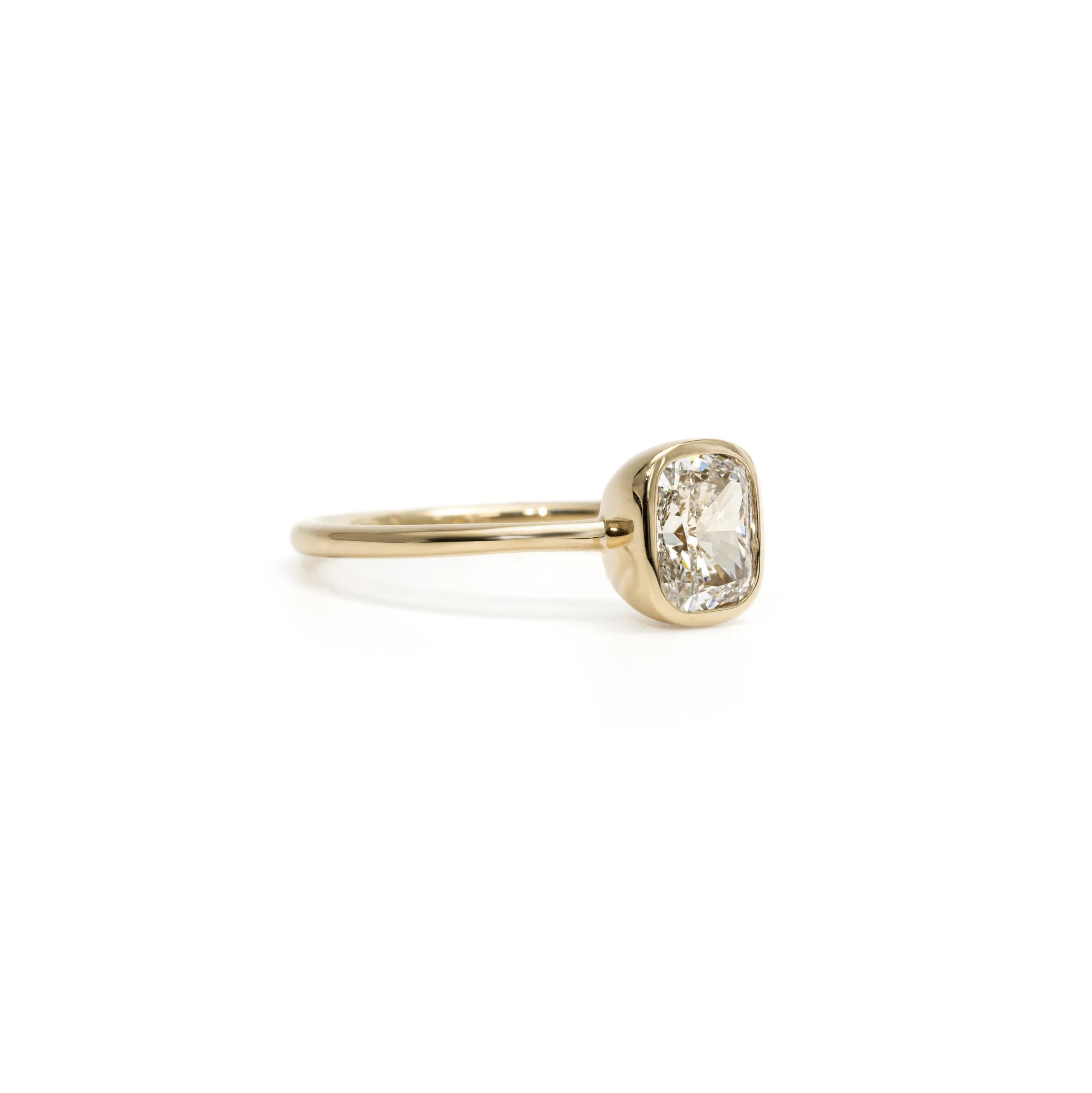 Hazel-Cushion Cut Lab Grown Diamond Ring - Image 3