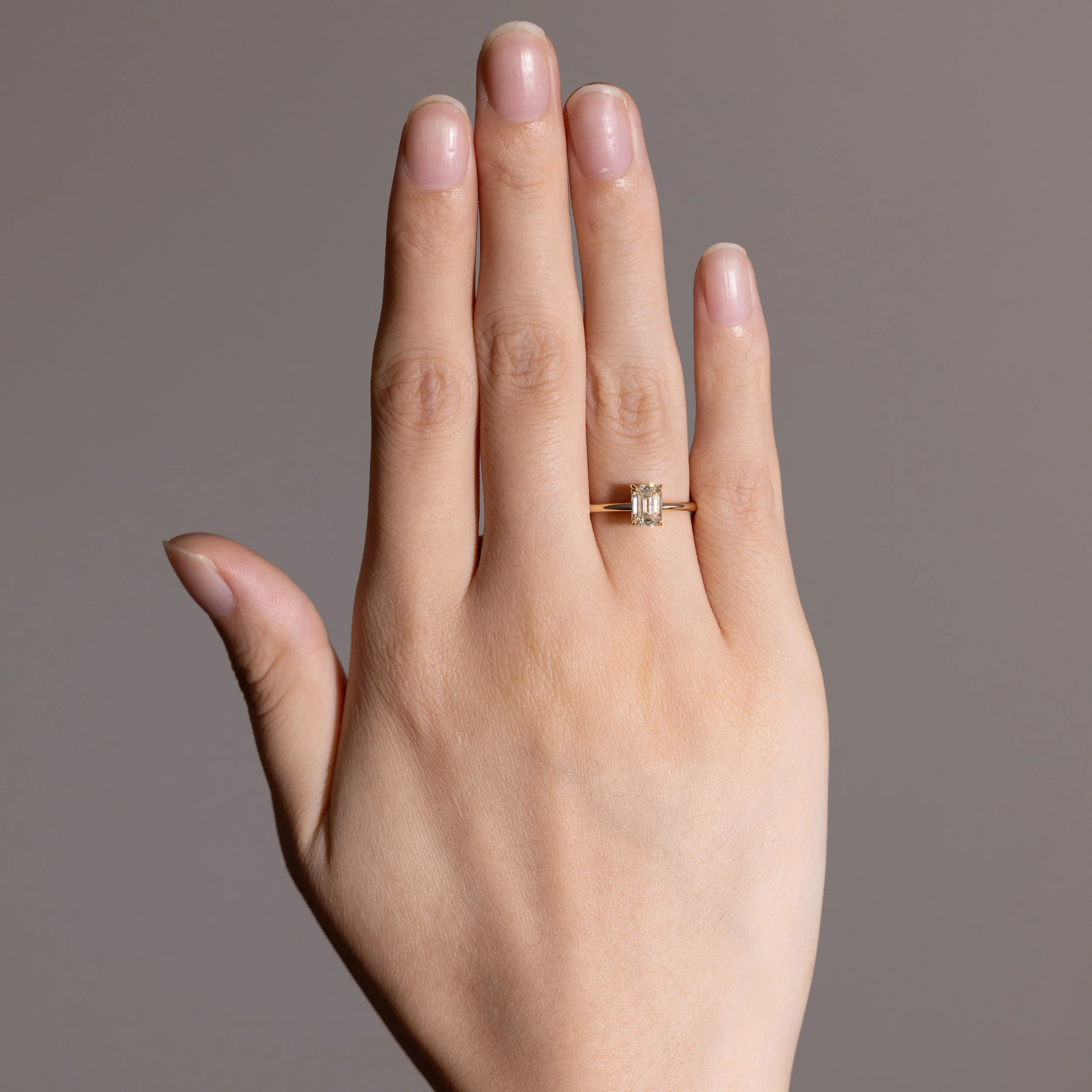 Heather-Emerald Cut Lab Grown Diamond Ring - Image 3