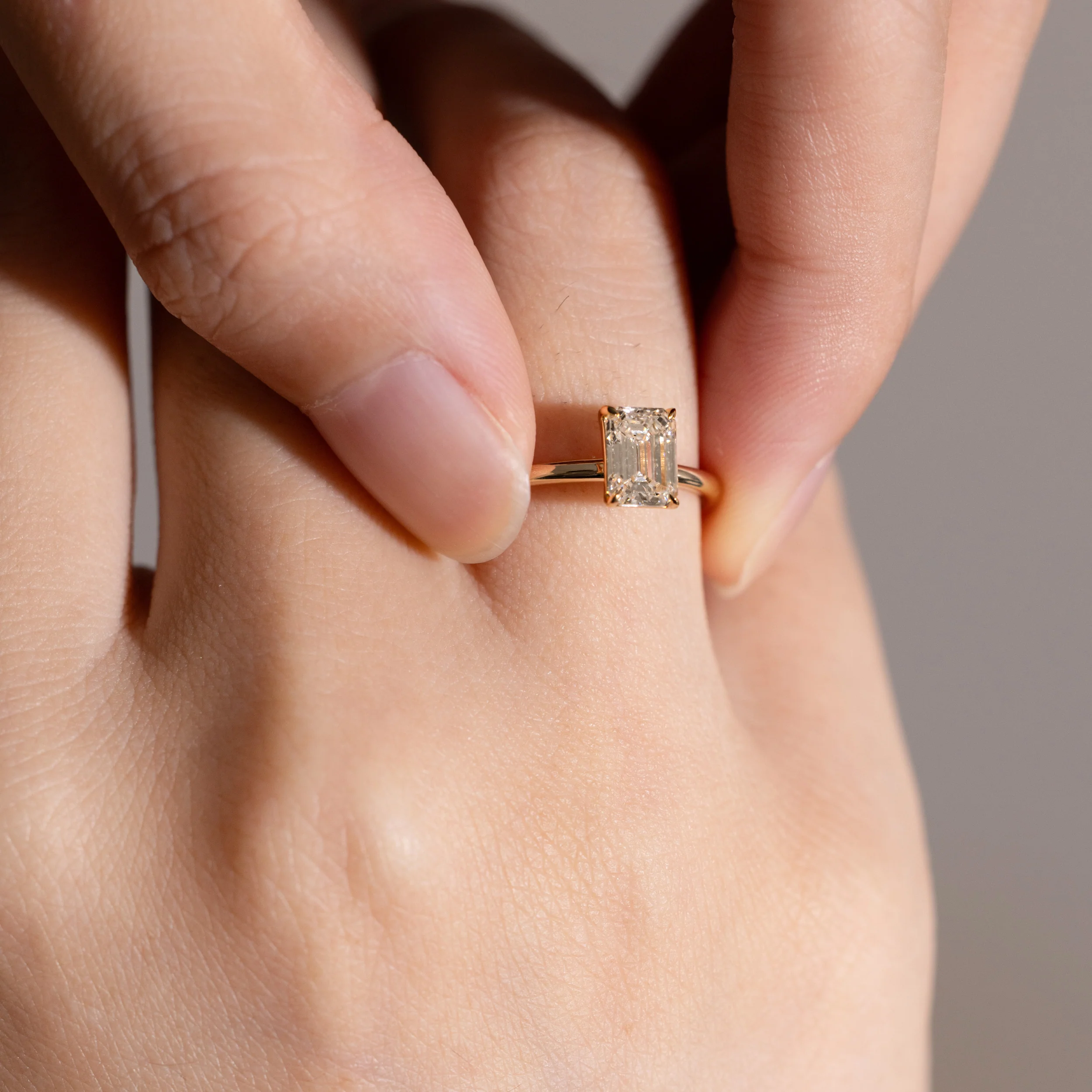 Heather-Emerald Cut Lab Grown Diamond Ring - Image 4