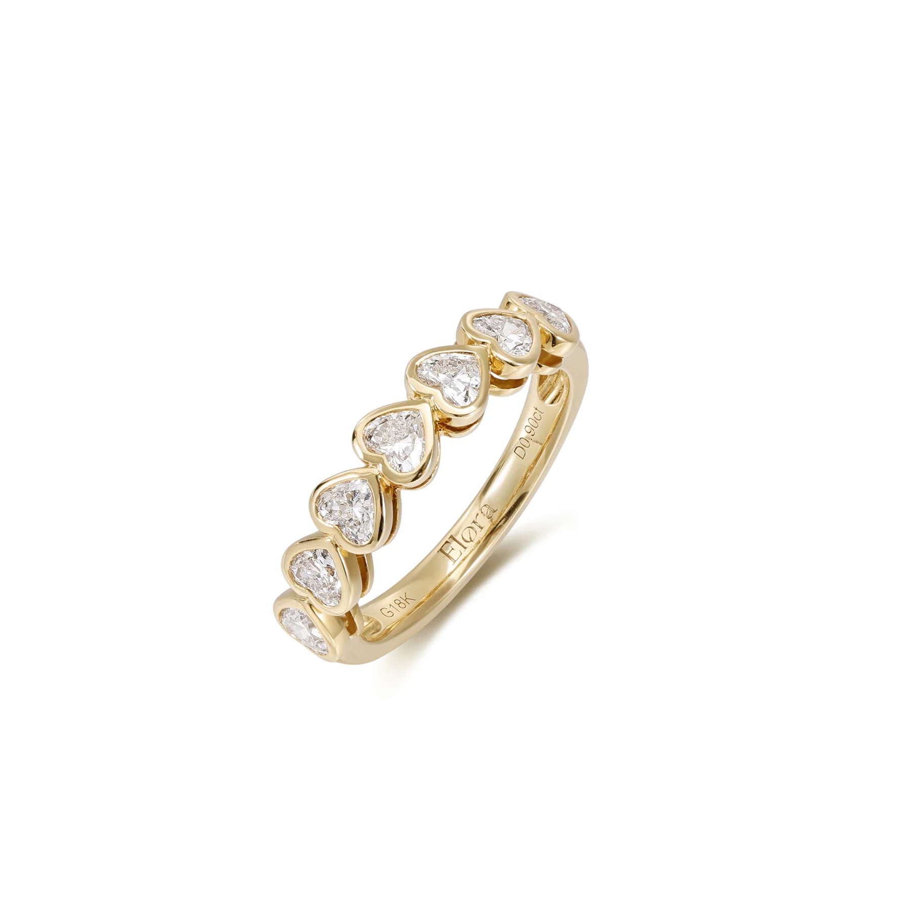 Hope-Heart Cut Diamond Eternity Band - Image 3
