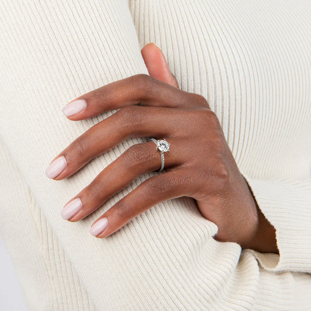 Jada - Round cut Lab Grown Diamond Ring - Image 5