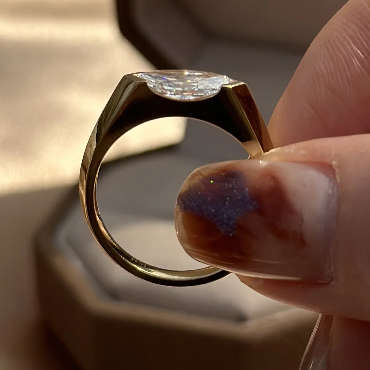 Josie-Marquise Cut Lab Grown Diamond Ring - Image 6