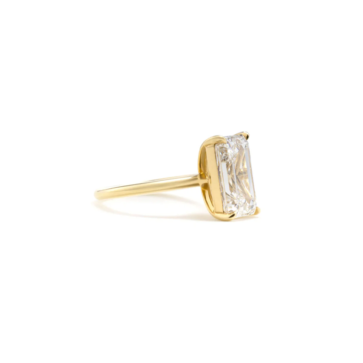 Jude-Emerald Cut Lab Grown Diamond Ring - Image 4