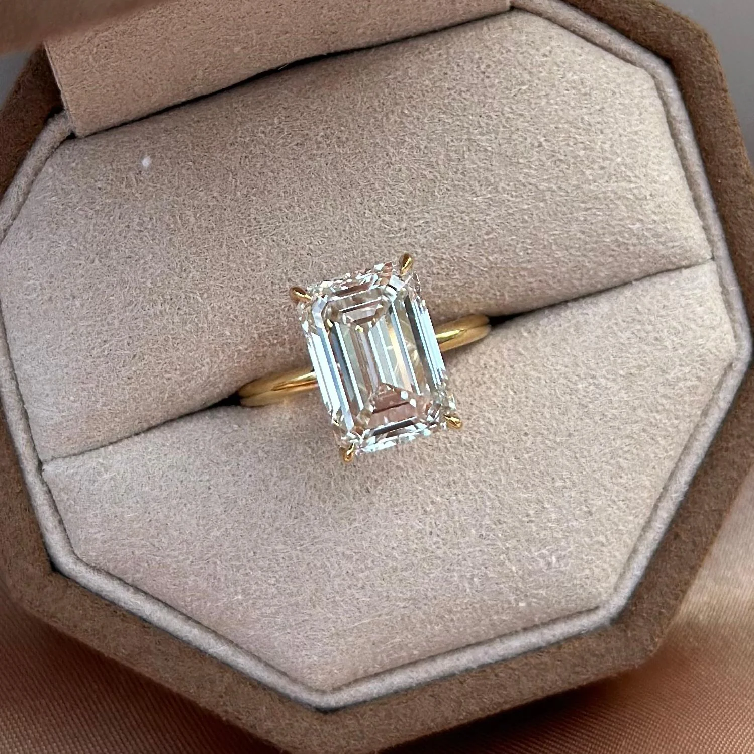 Jude-Emerald Cut Lab Grown Diamond Ring - Image 6