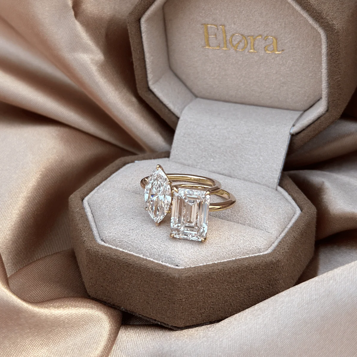 Jude-Emerald Cut Lab Grown Diamond Ring - Image 7