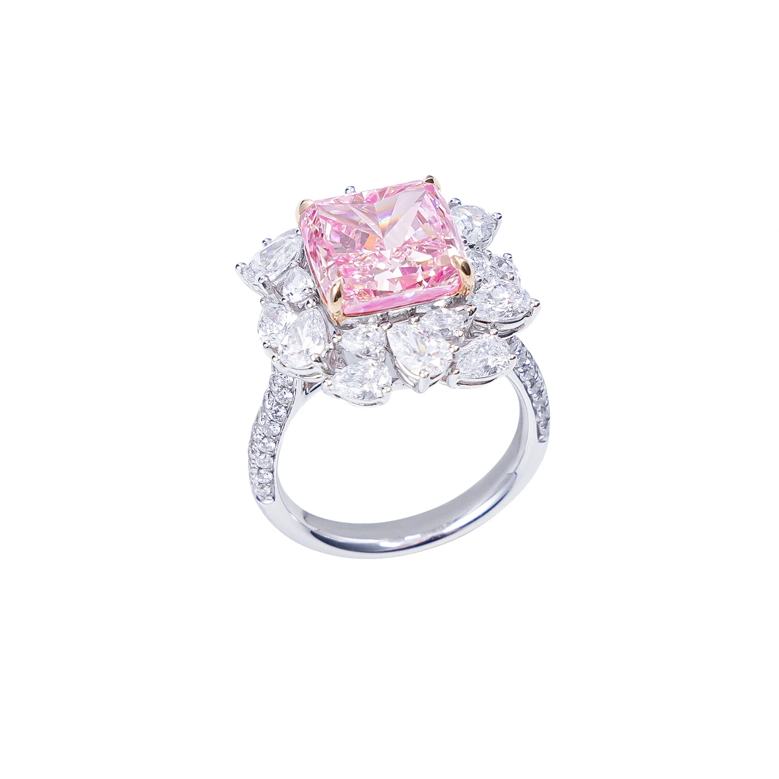 Juliette - Cushion Cut Pink Diamond Ring - Image 2