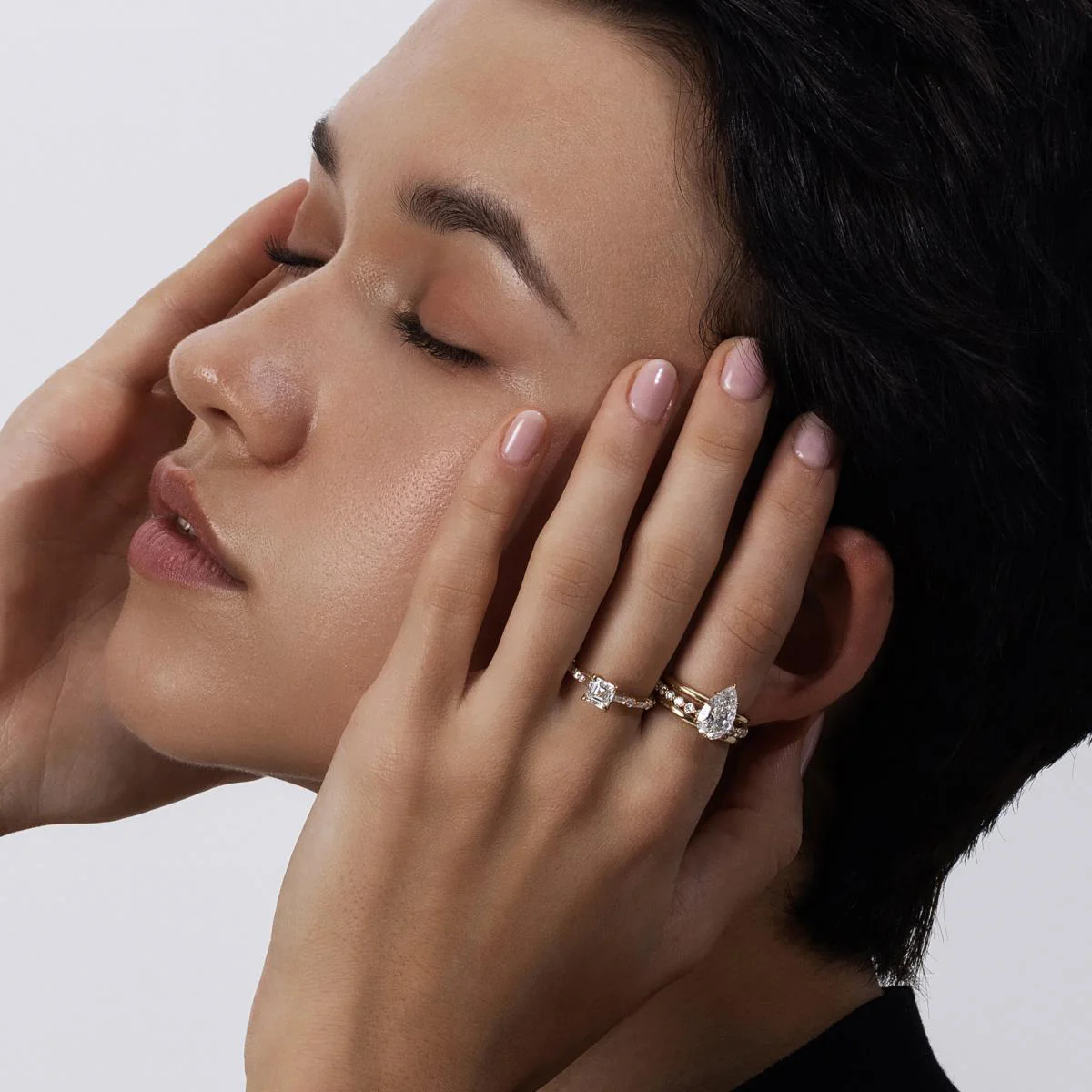 Aura-Round Cut Lab Grown Diamond Ring - Image 3