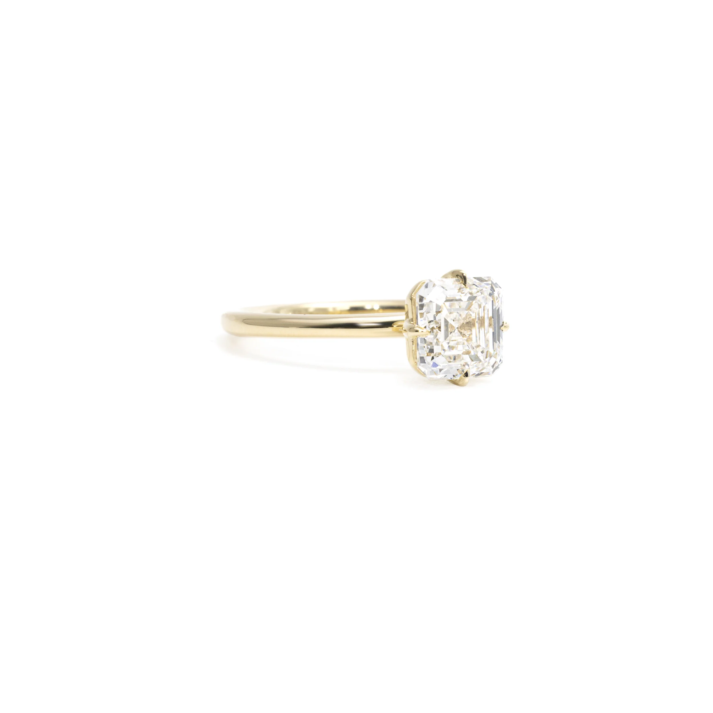 Luca-Asscher Cut Lab Grown Diamond Ring - Image 3
