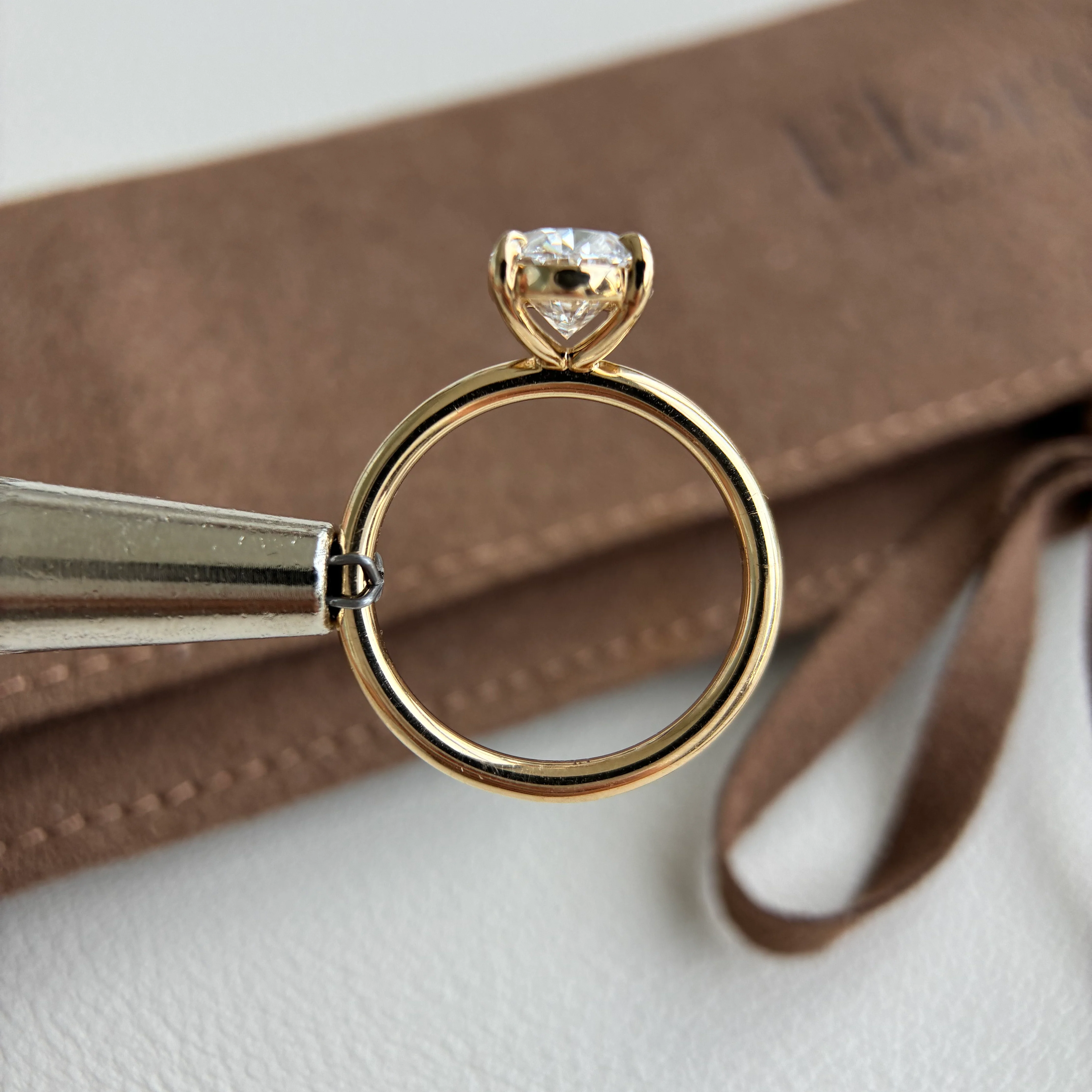 Luna-2.05ct Oval Cut Lab Grown Diamond Ring - Image 2