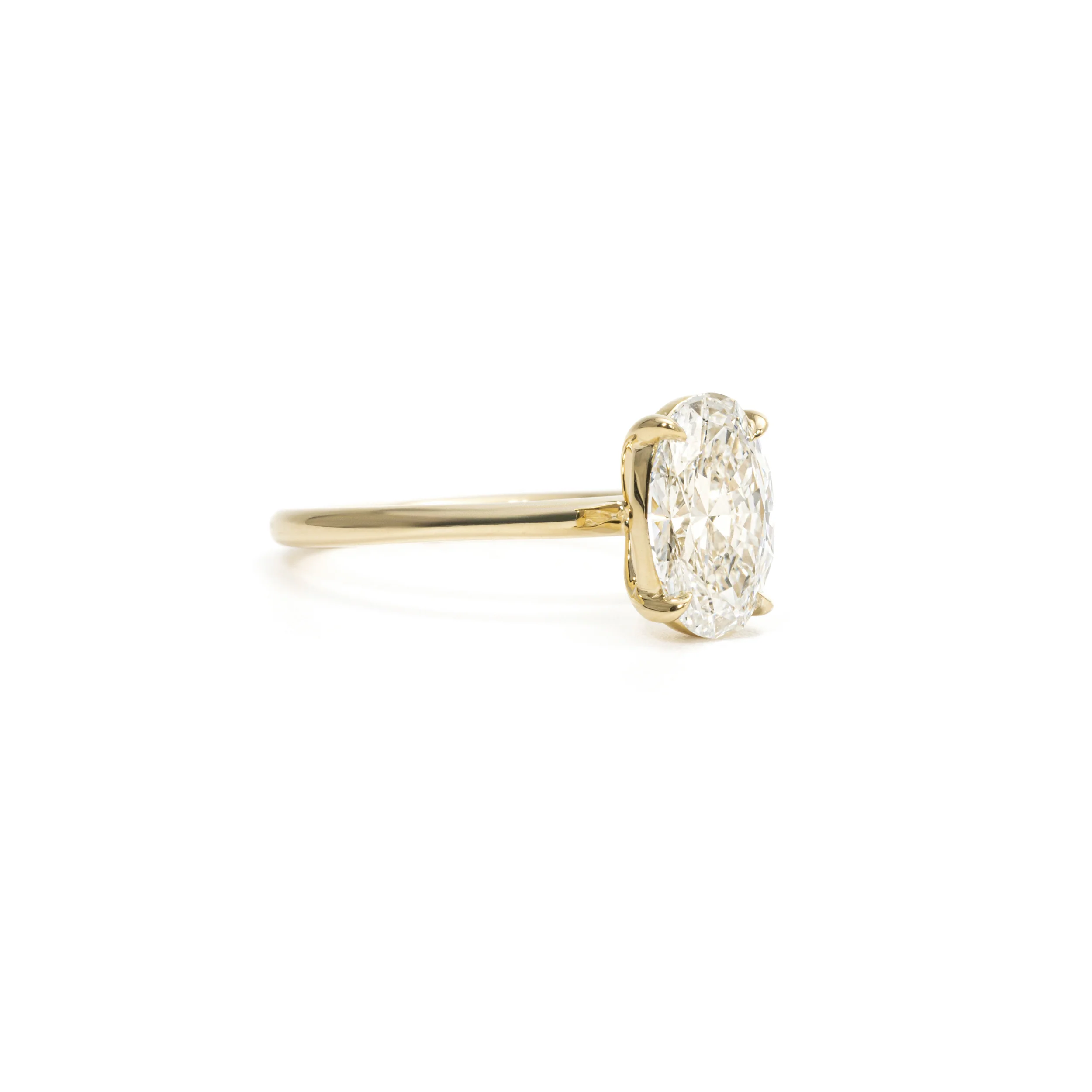 Luna-Oval Cut Lab Grown Diamond Ring - Image 3