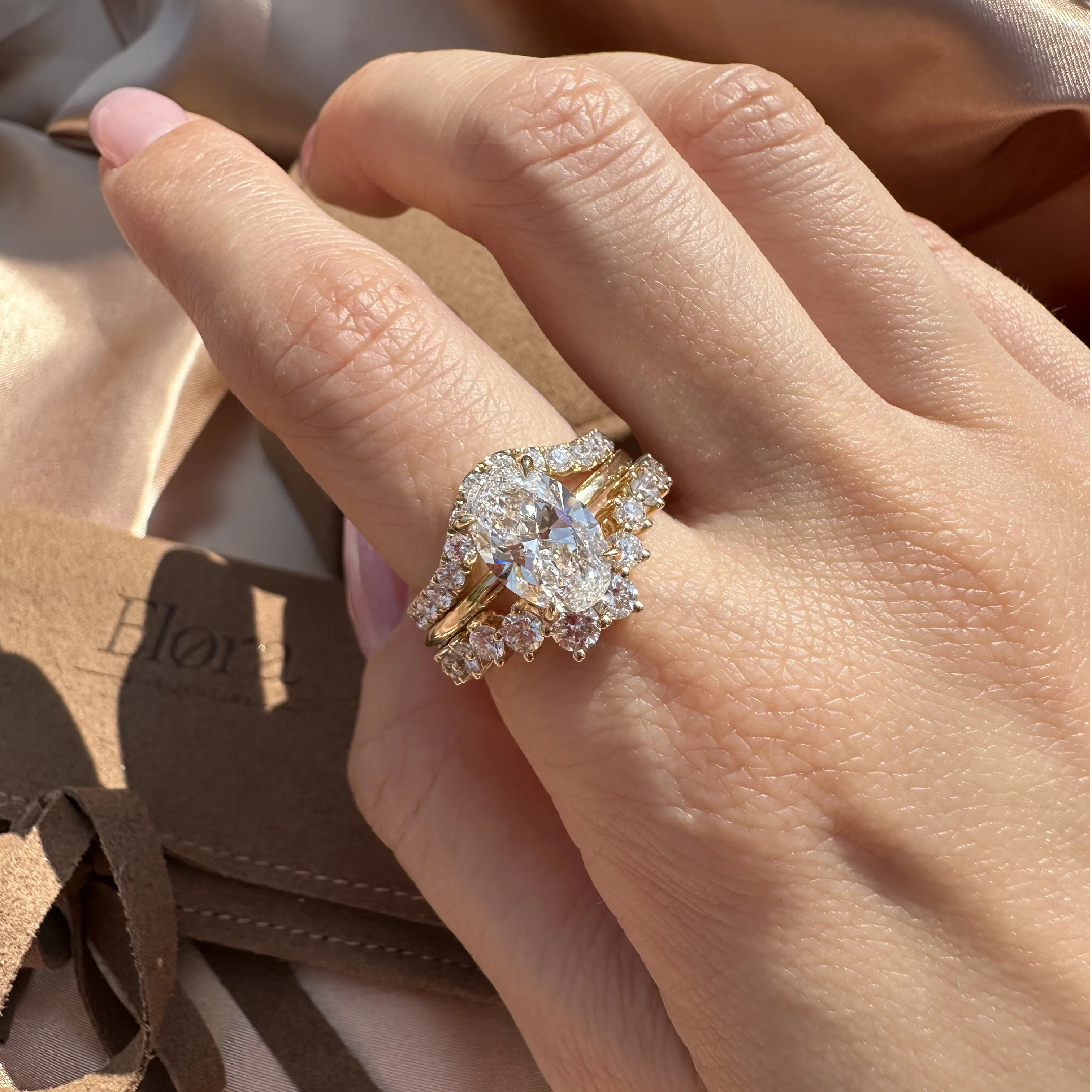 Luna-Oval Cut Lab Grown Diamond Ring - Image 6