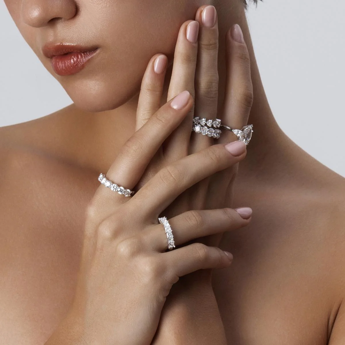 Ava-Oval Cut Diamond Eternity Band - Image 7