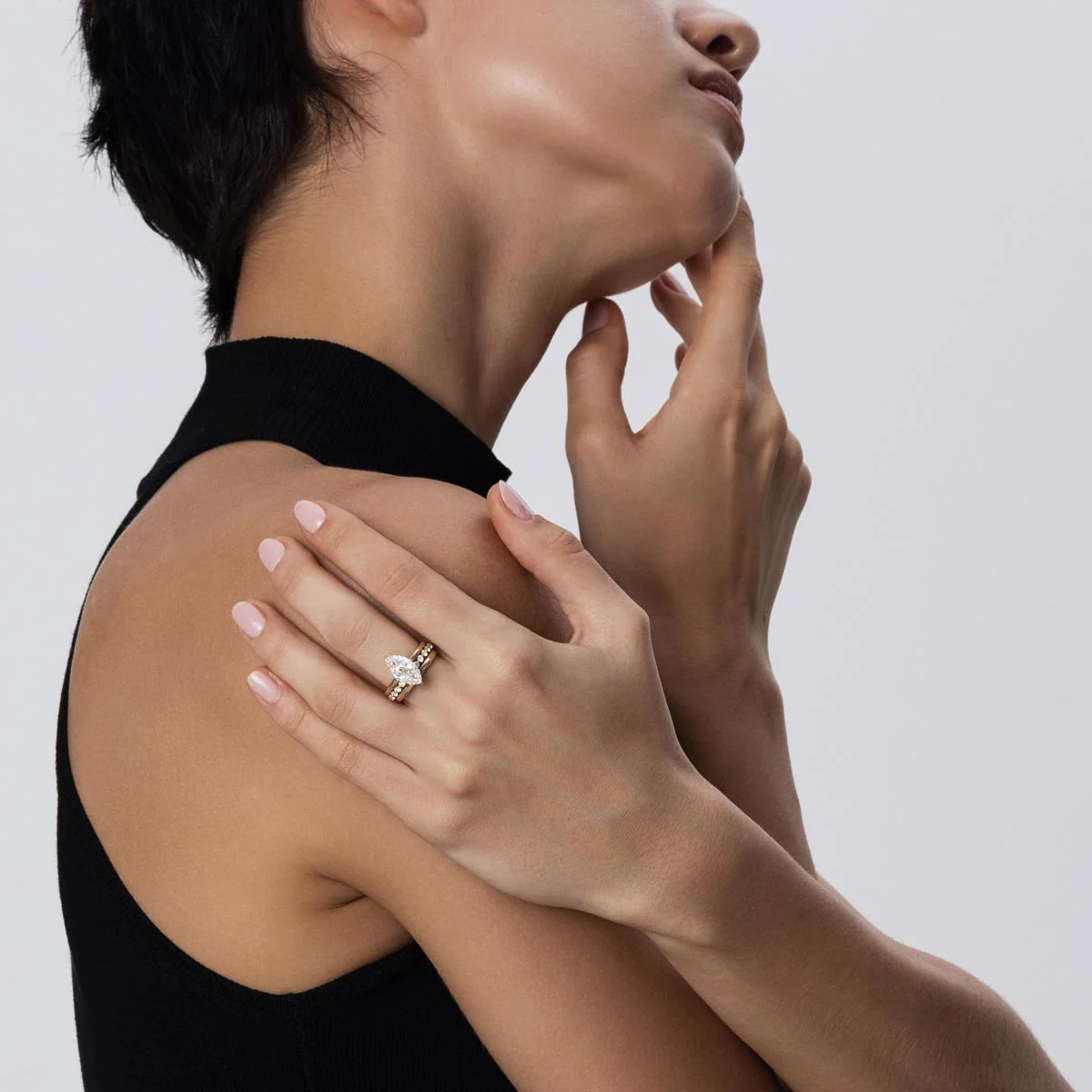 Mavis-Marquise Cut Lab Grown Diamond Ring - Image 4