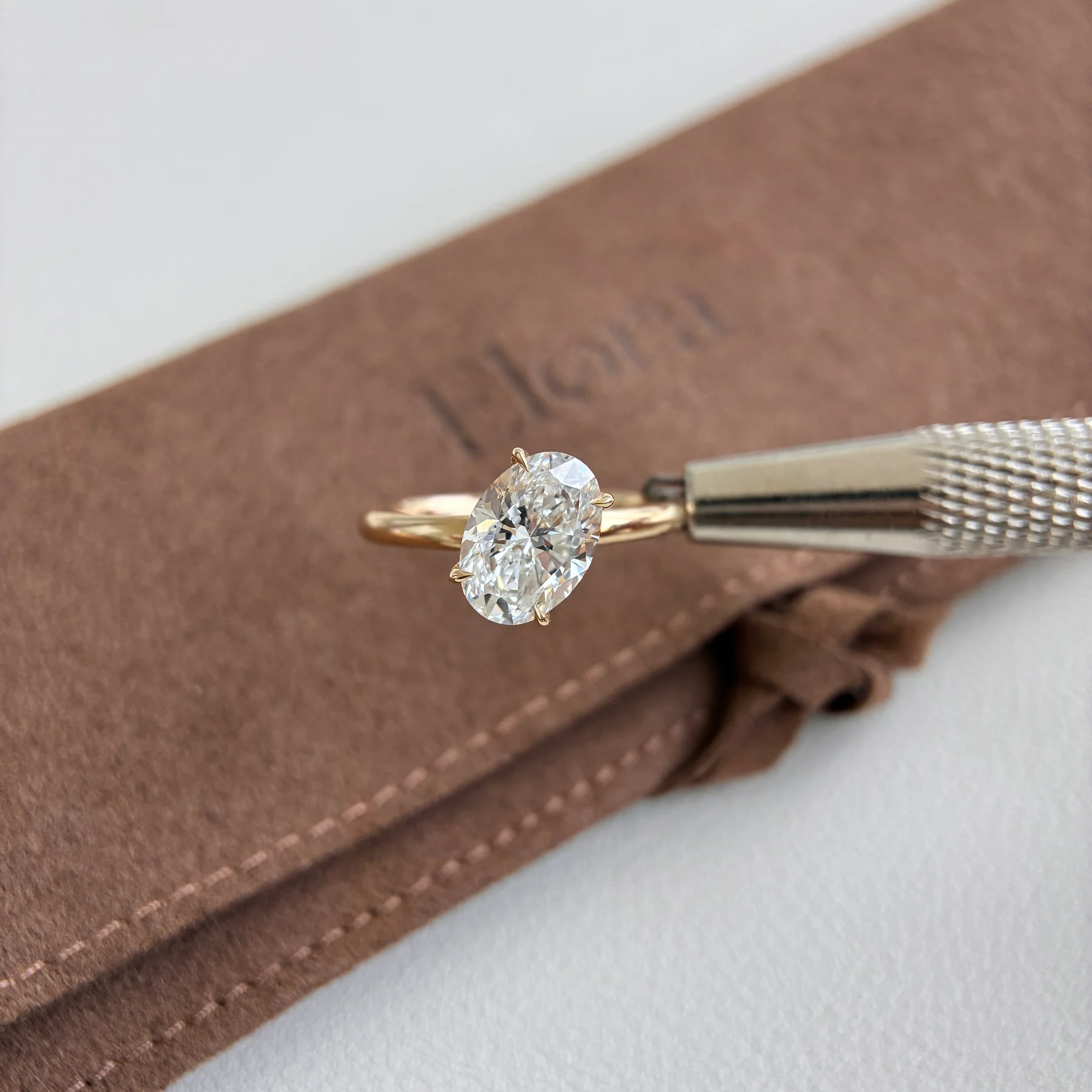 Mira-2.03ct Oval Cut Lab Grown Diamond Ring