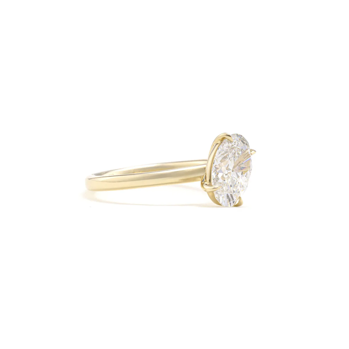 Mira-Oval Cut Lab Grown Diamond Ring - Image 3