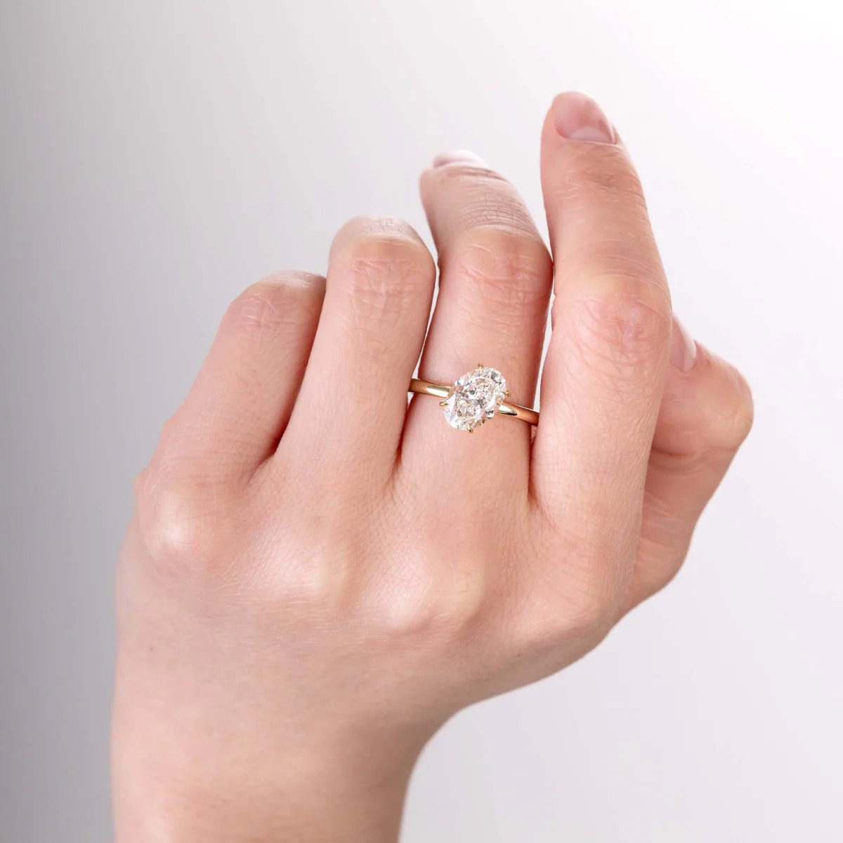 Mira-Oval Cut Lab Grown Diamond Ring - Image 6