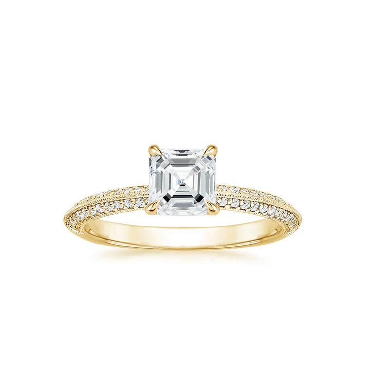 Noor - Asscher cut Lab Grown Diamond Ring