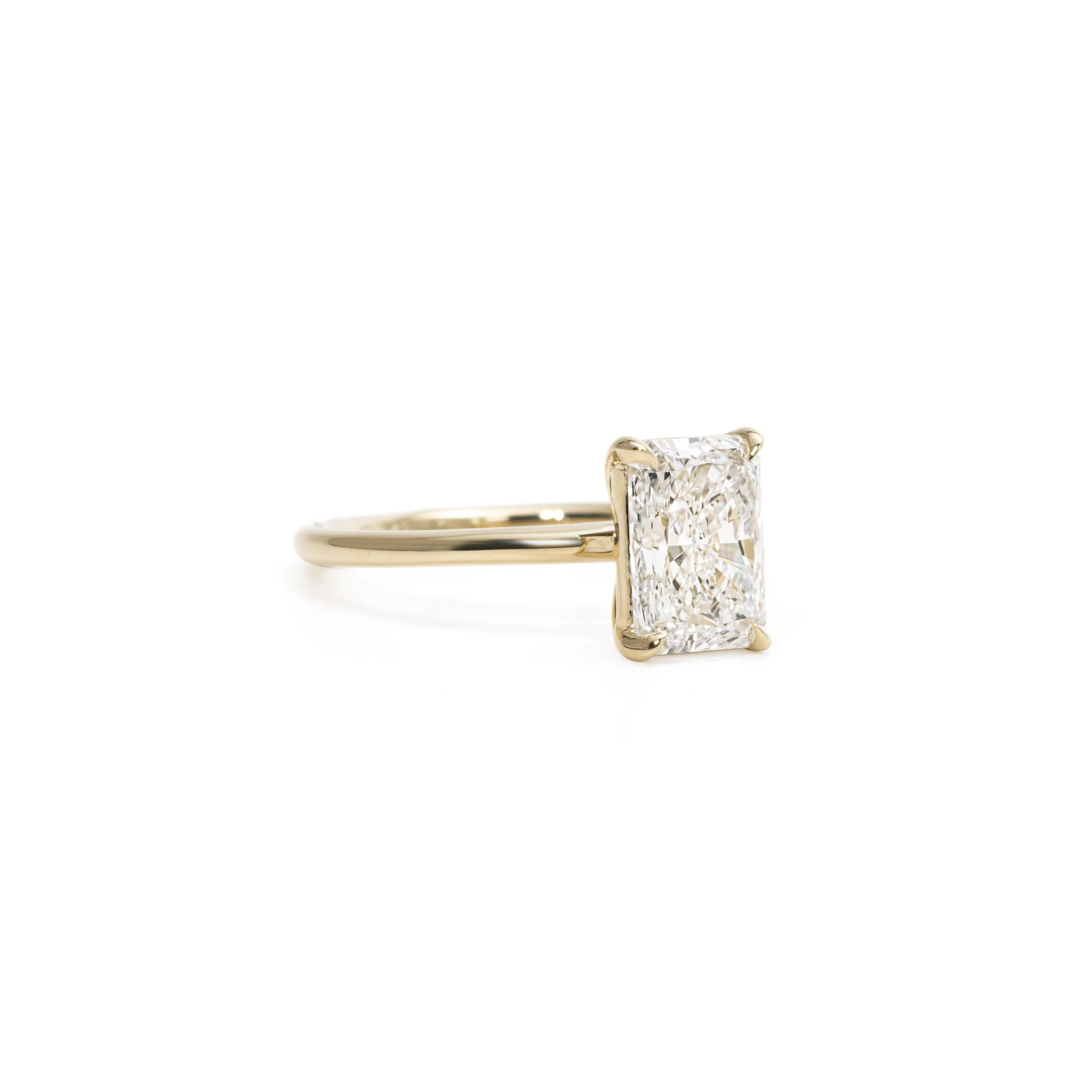 Nora-Radiant Cut Lab Grown Diamond Ring - Image 3