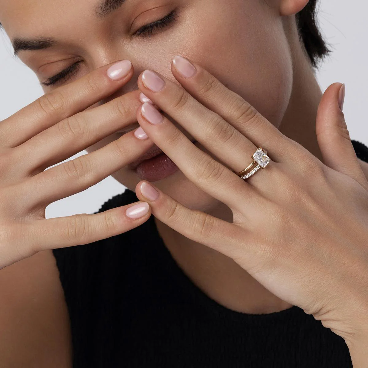 Nora-Radiant Cut Lab Grown Diamond Ring - Image 4