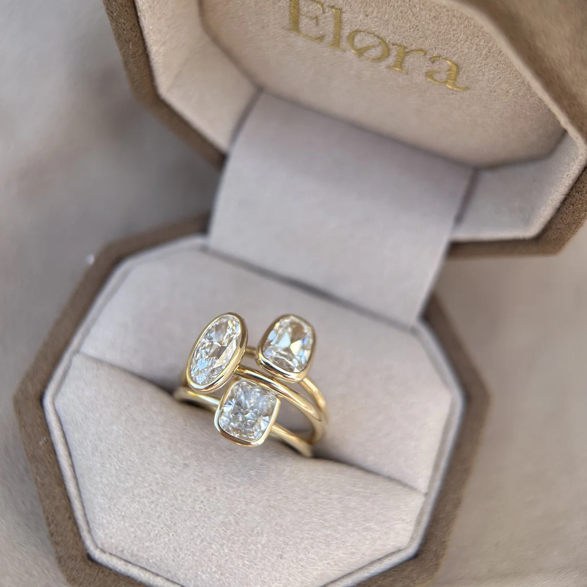 Hazel-Cushion Cut Lab Grown Diamond Ring - Image 7