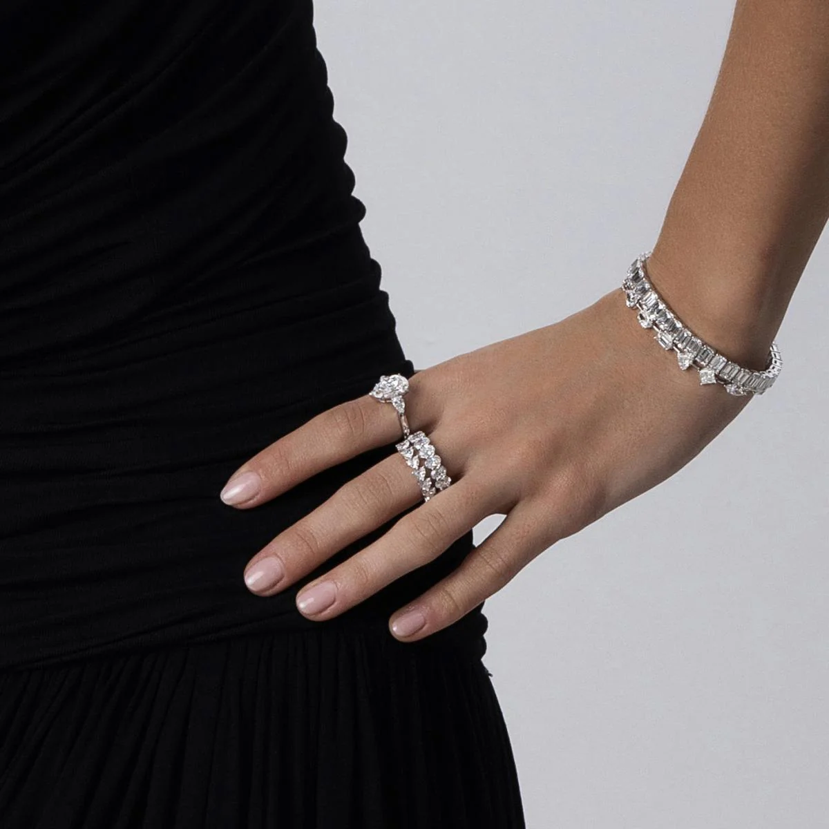 Ava-Oval Cut Diamond Eternity Band - Image 6