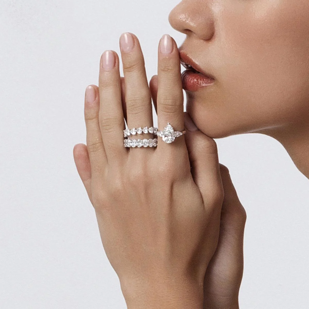 Ava-Oval Cut Diamond Eternity Band - Image 4