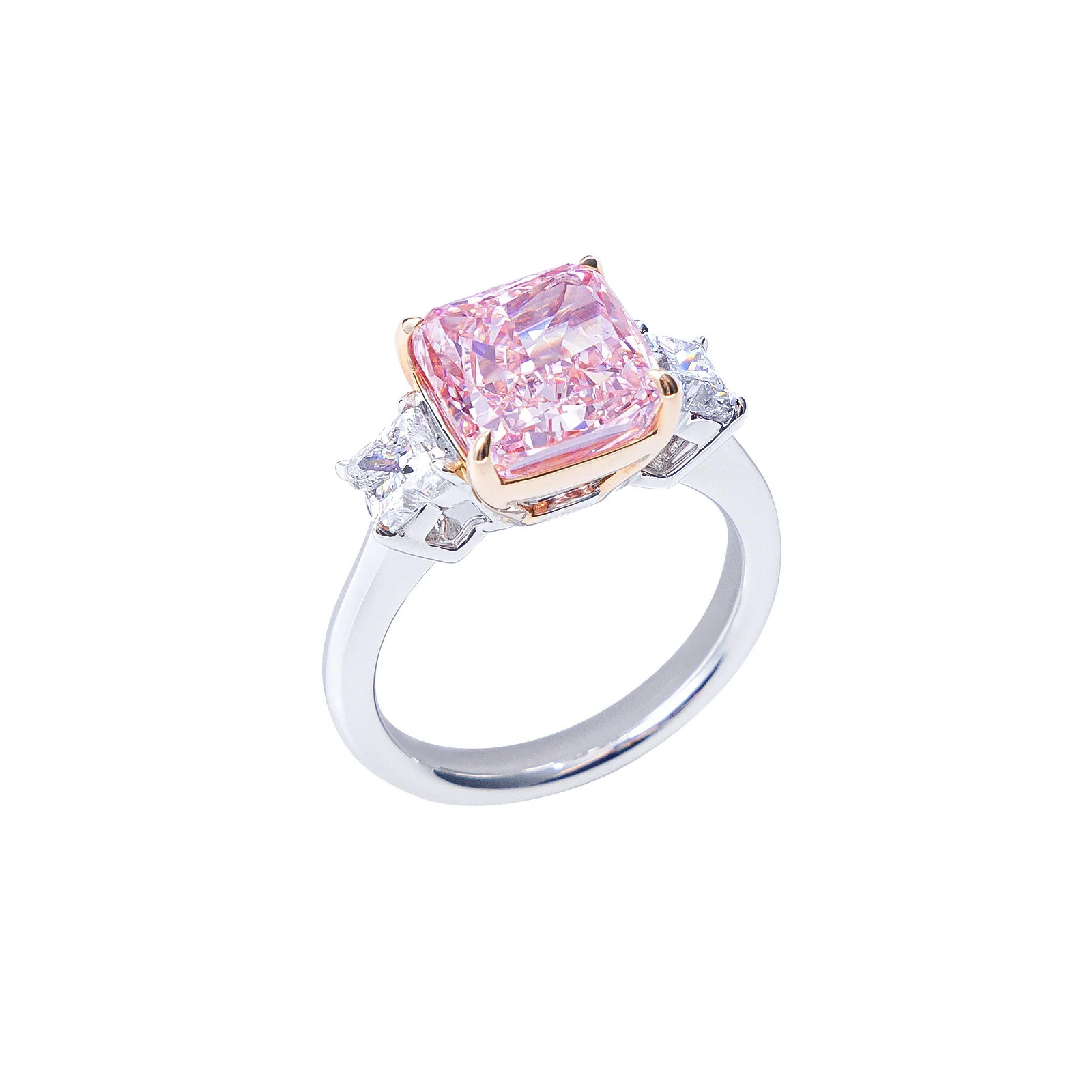 Quinn - Cushion Cut Pink Diamond Ring - Image 2