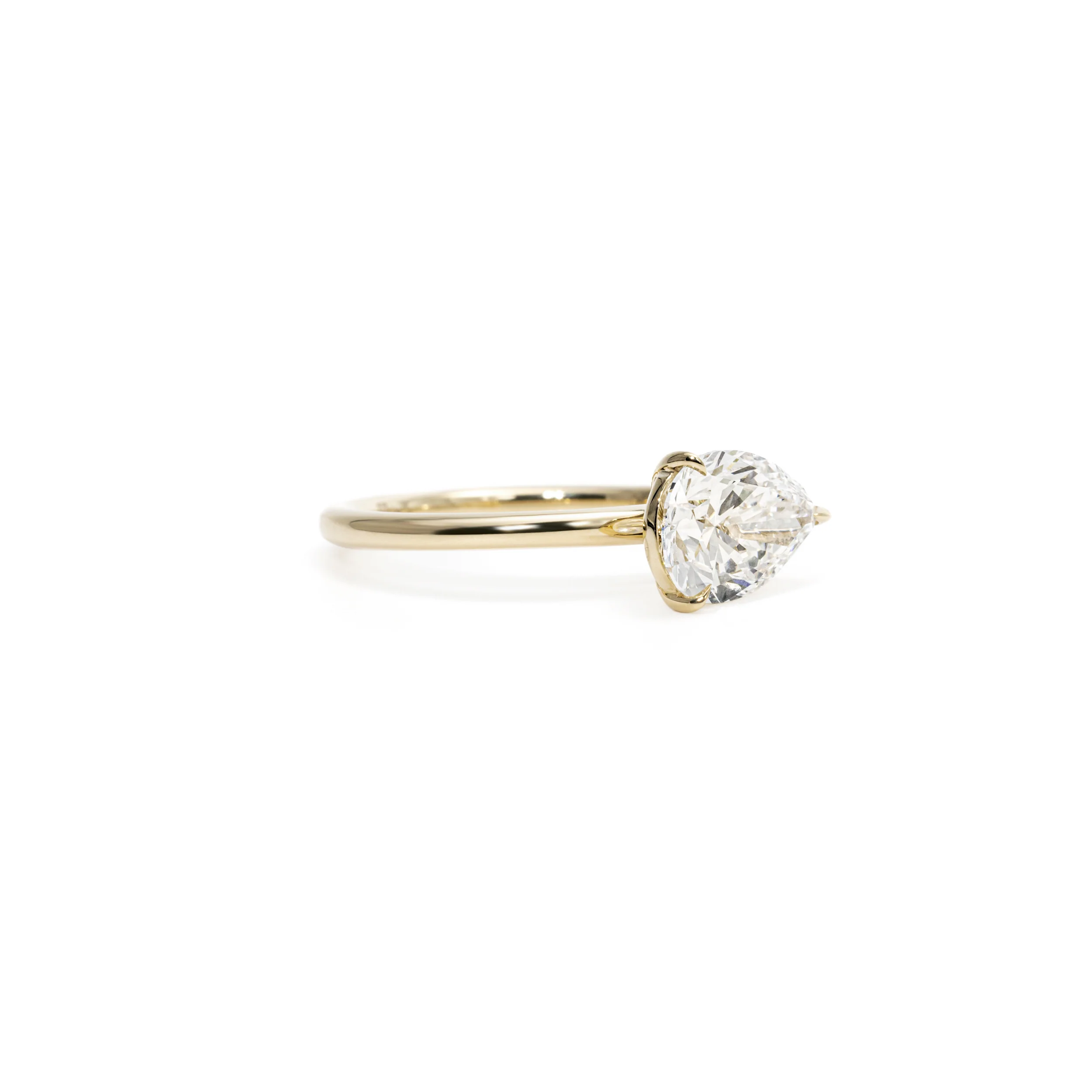 Quinn-Pear Cut Lab Grown Diamond Ring - Image 3