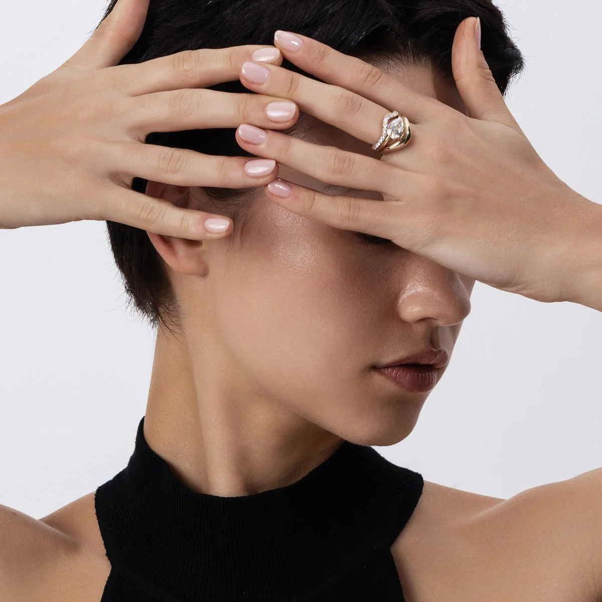 Quinn-Pear Cut Lab Grown Diamond Ring - Image 5