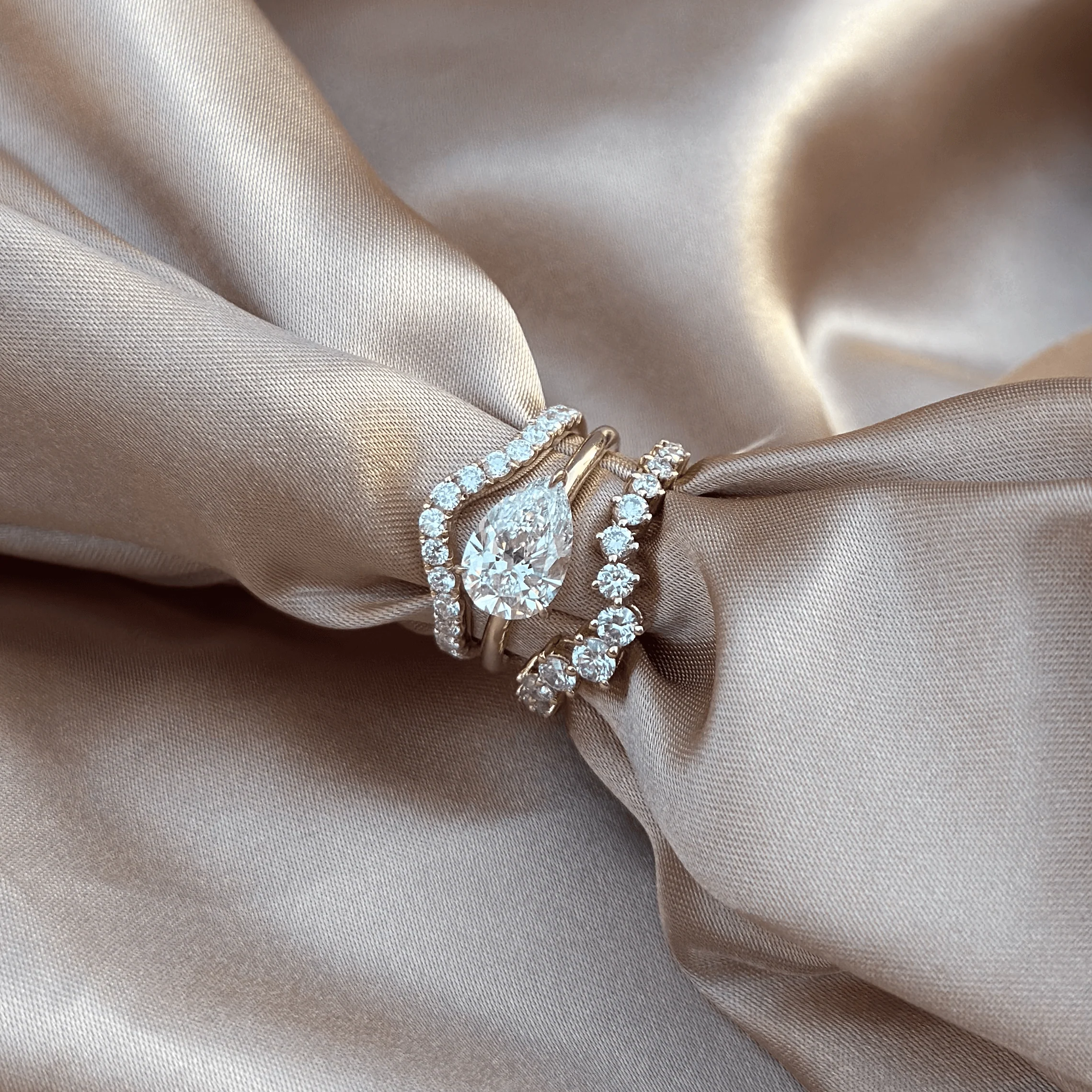 Quinn-Pear Cut Lab Grown Diamond Ring - Image 7