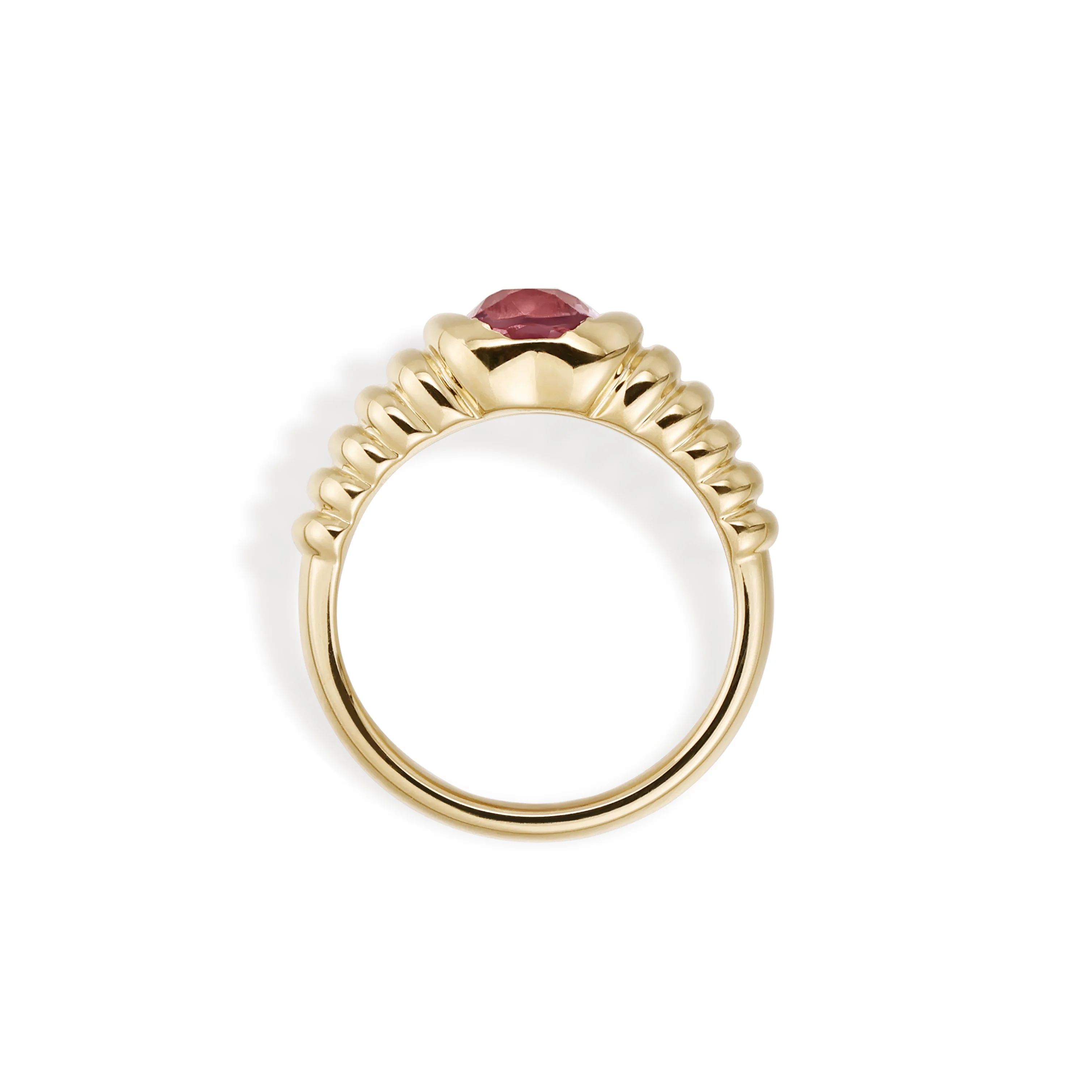 Raelynn-Cushion Cut Purple Spinel Gemstone Ring - Image 3