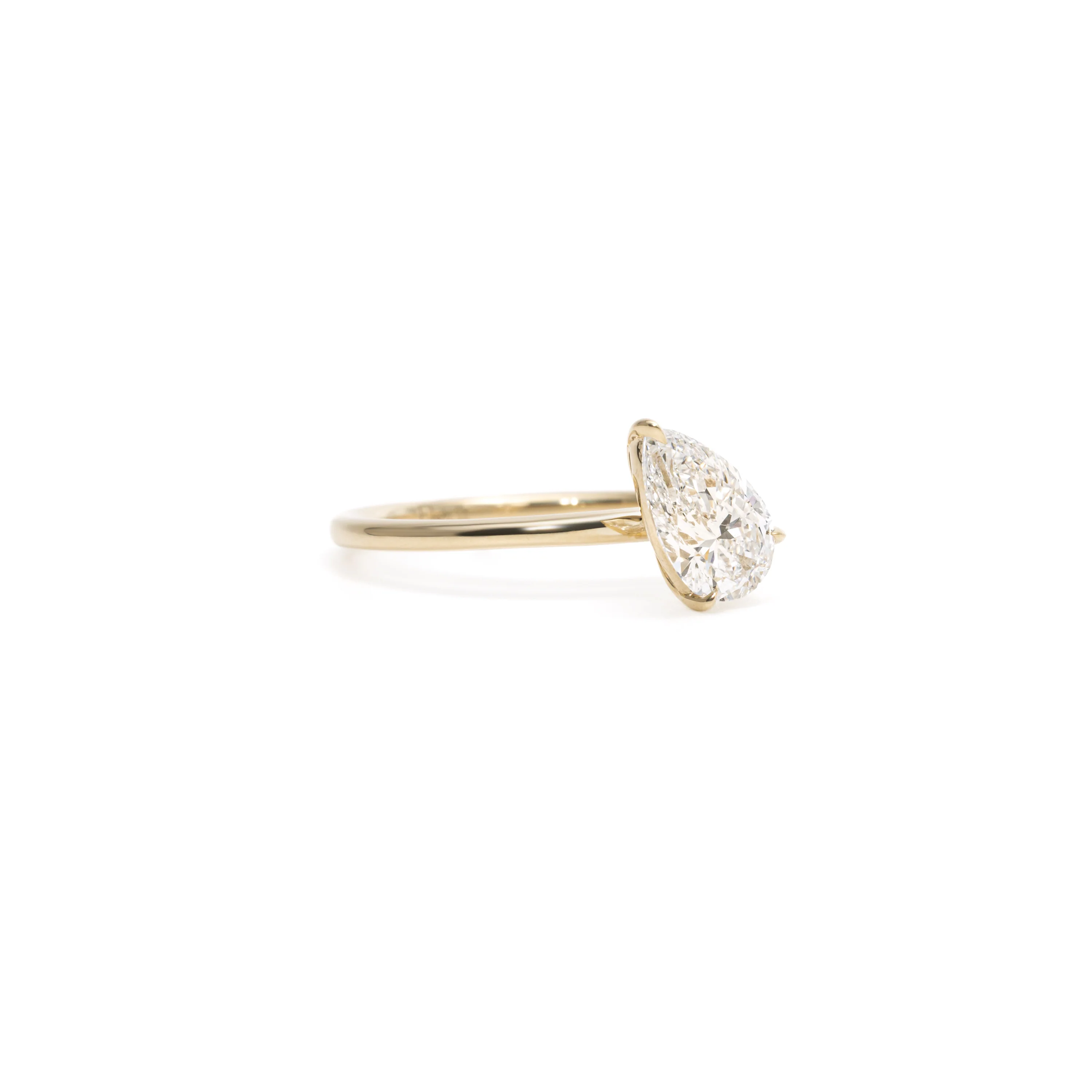 Remi-Pear Cut Lab Grown Diamond Ring - Image 3