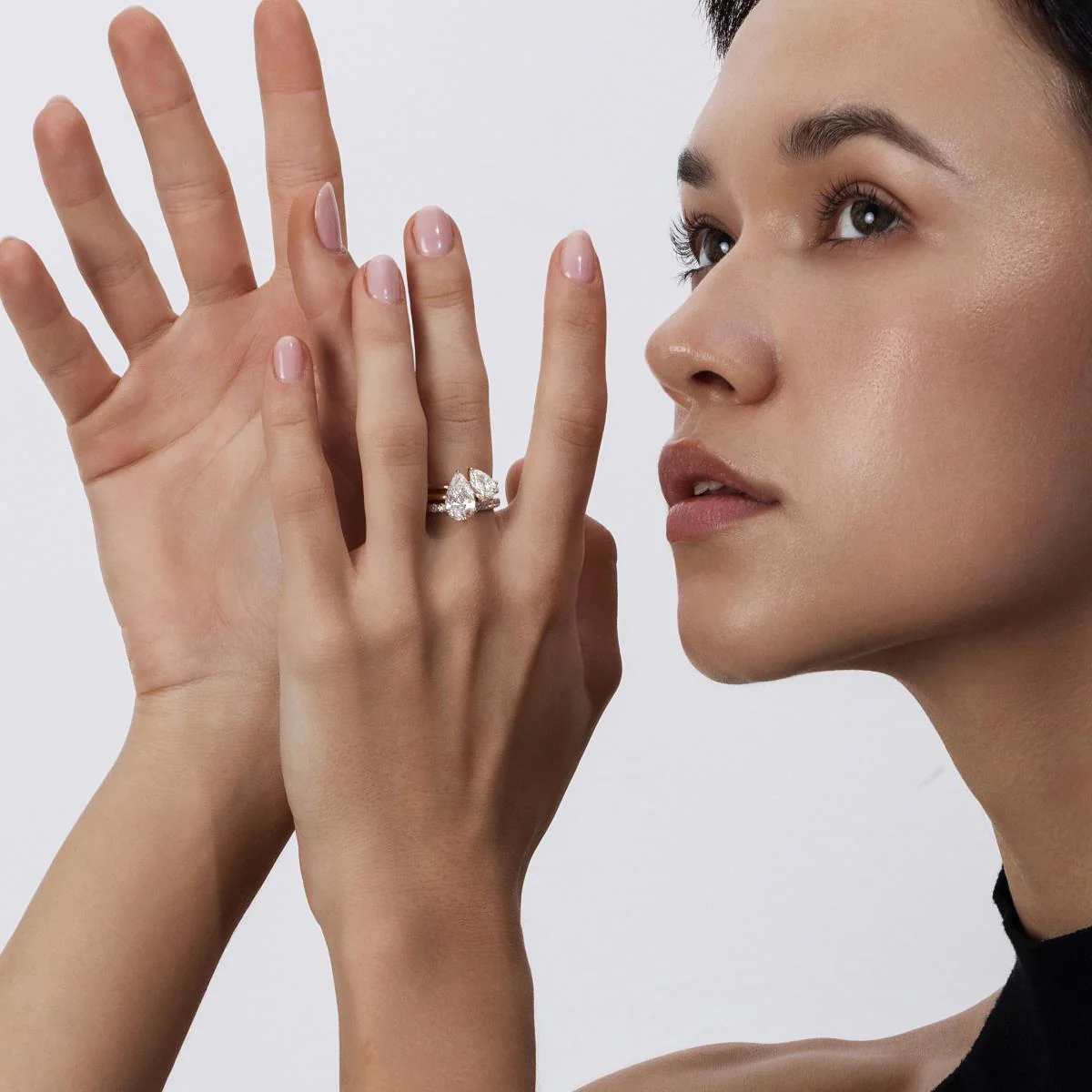 Remi-Pear Cut Lab Grown Diamond Ring - Image 4