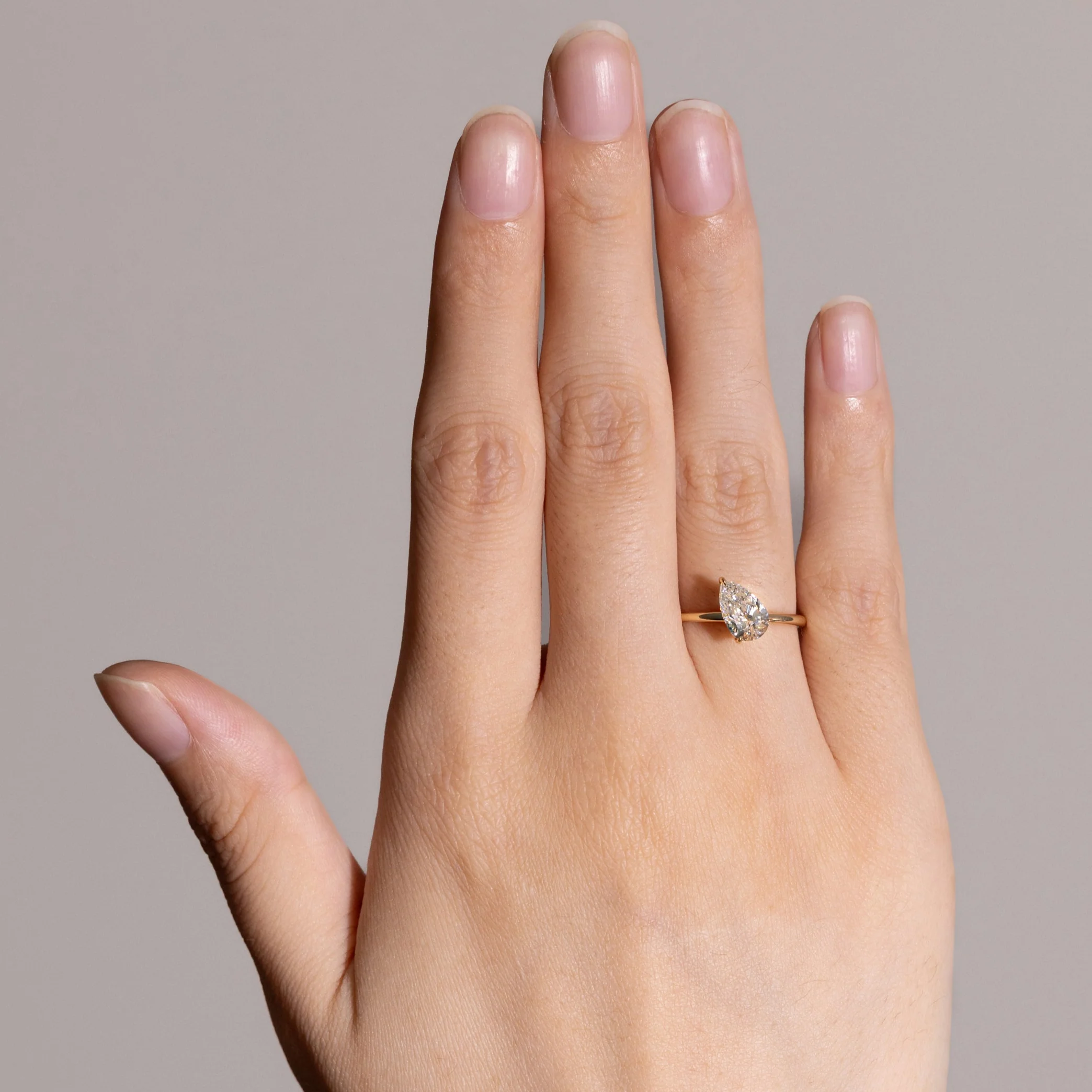 Remi-Pear Cut Lab Grown Diamond Ring - Image 5