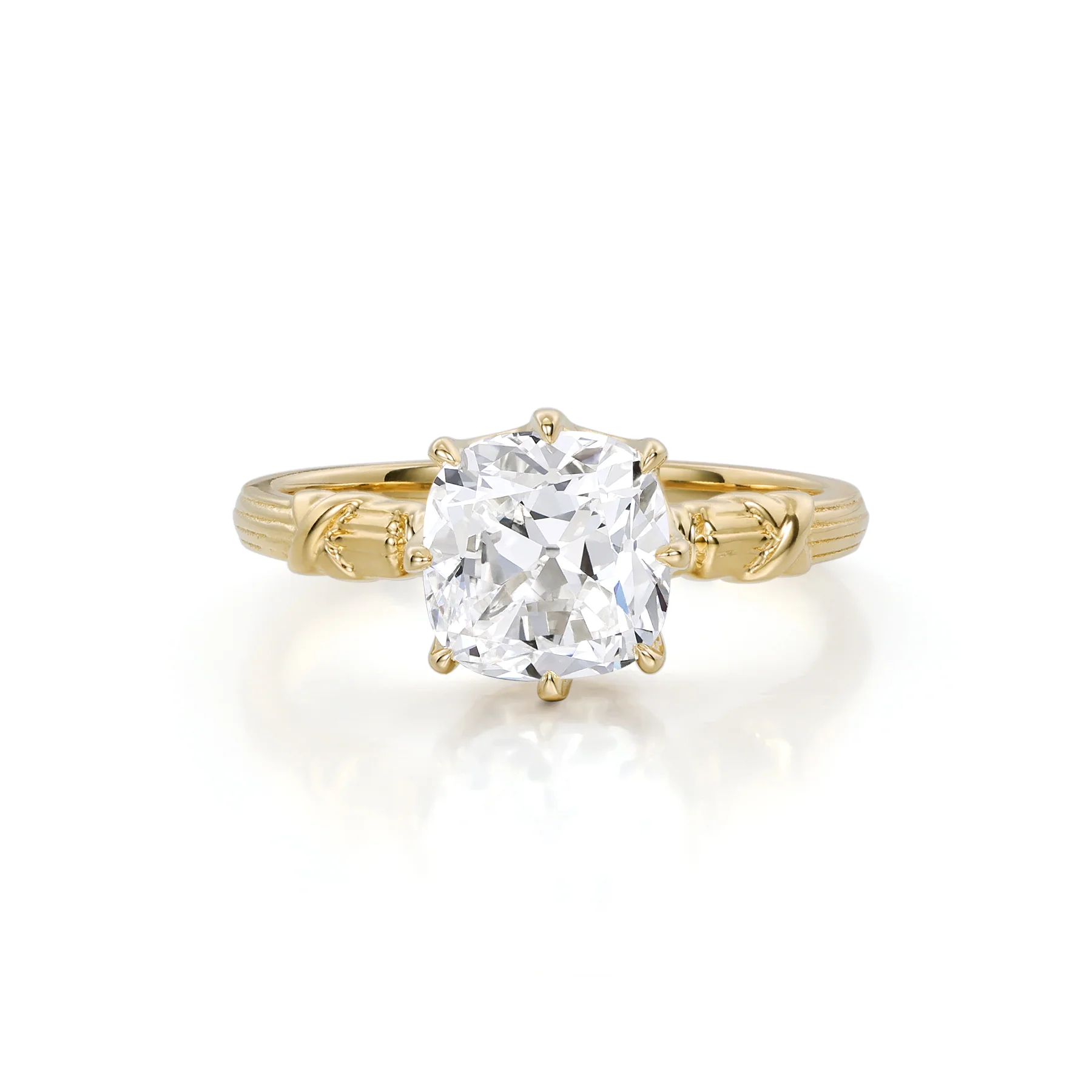 Surry-Old Mine Cut Lab Grown Diamond Engagement Ring