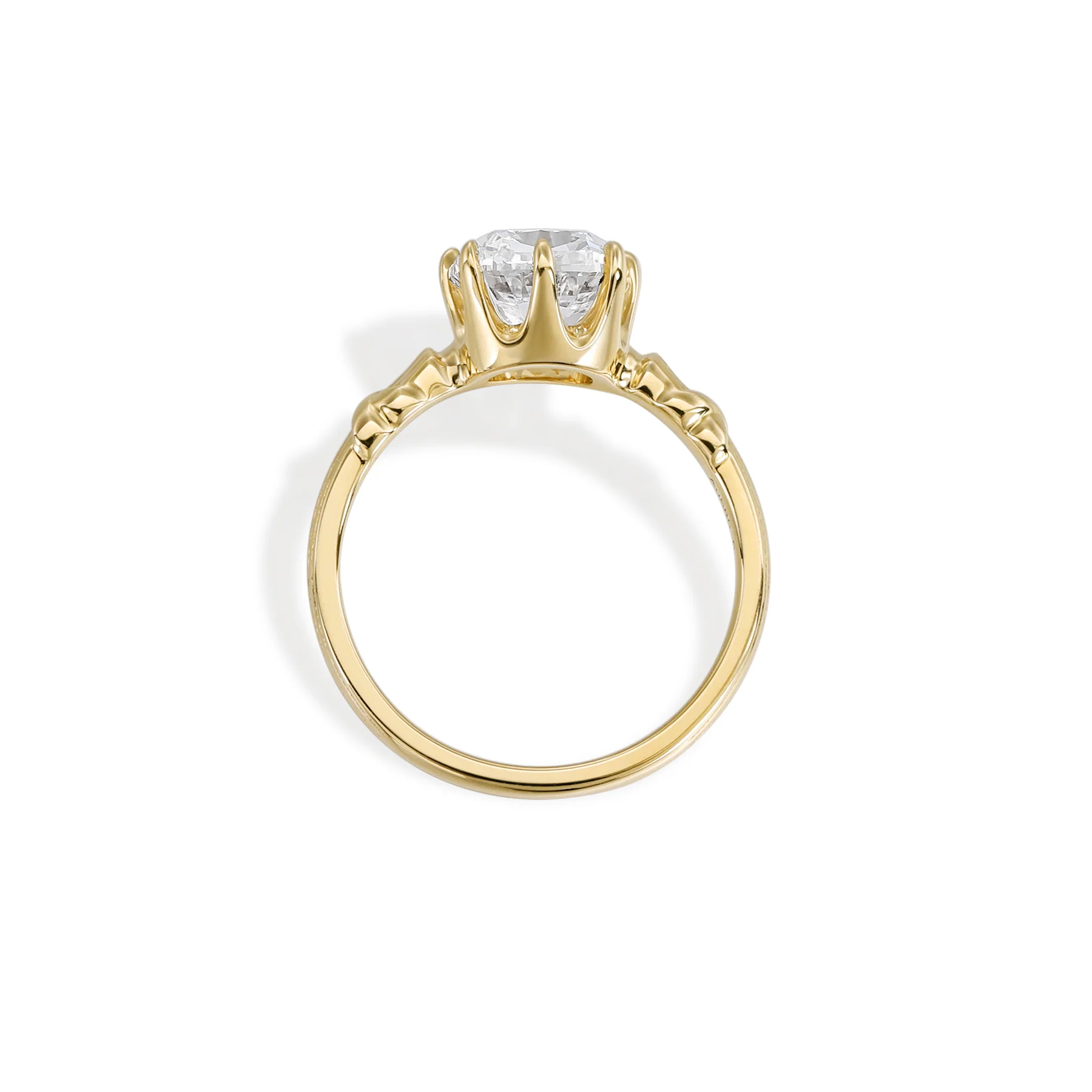Surry-Old Mine Cut Lab Grown Diamond Engagement Ring - Image 3