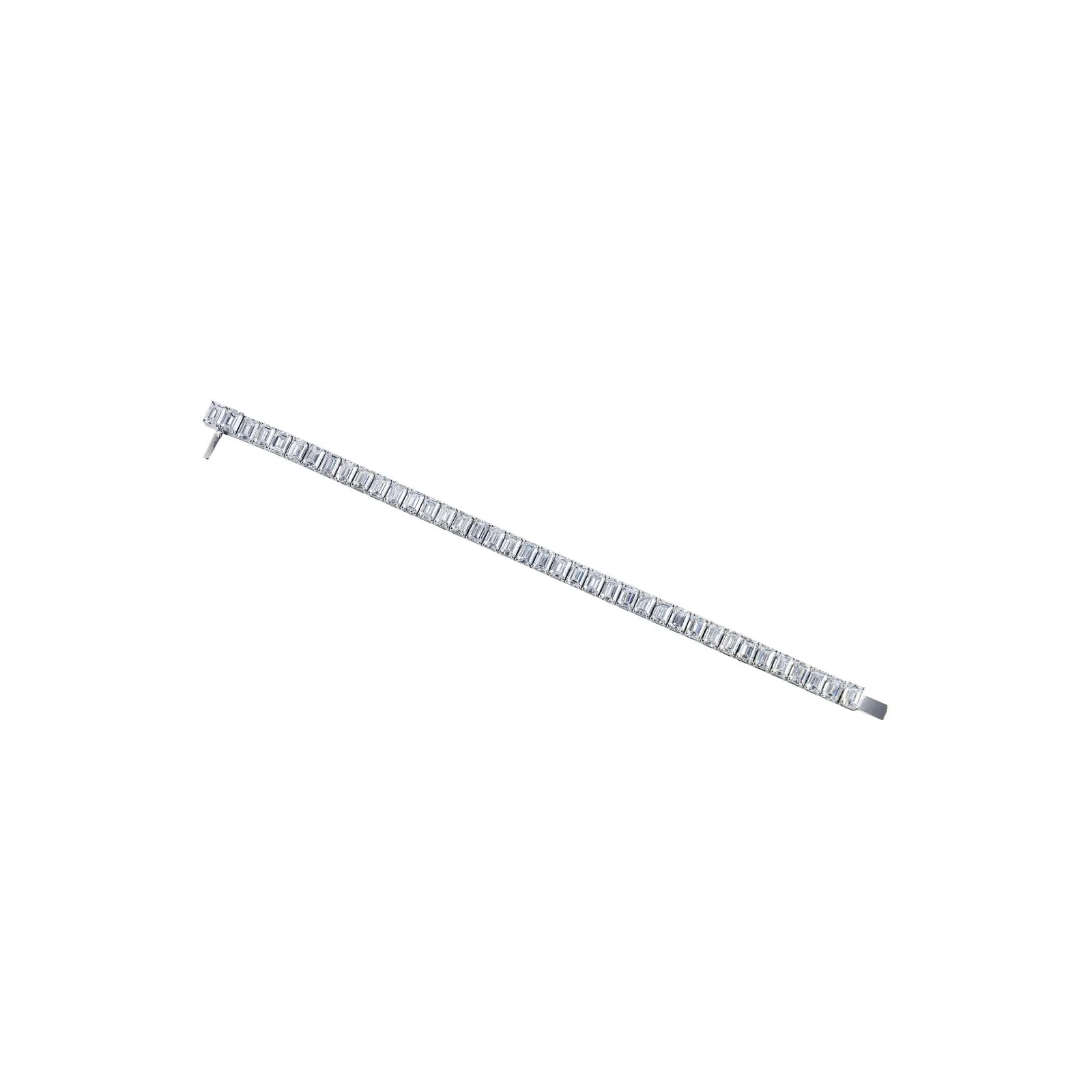 Timeless Elegance Emerald Cut Tennis Bracelet - Image 3