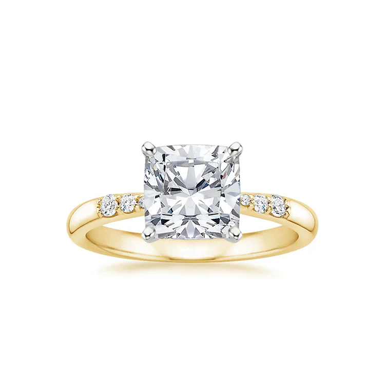 Veda - Cushion cut Lab Grown Diamond Ring - Image 2