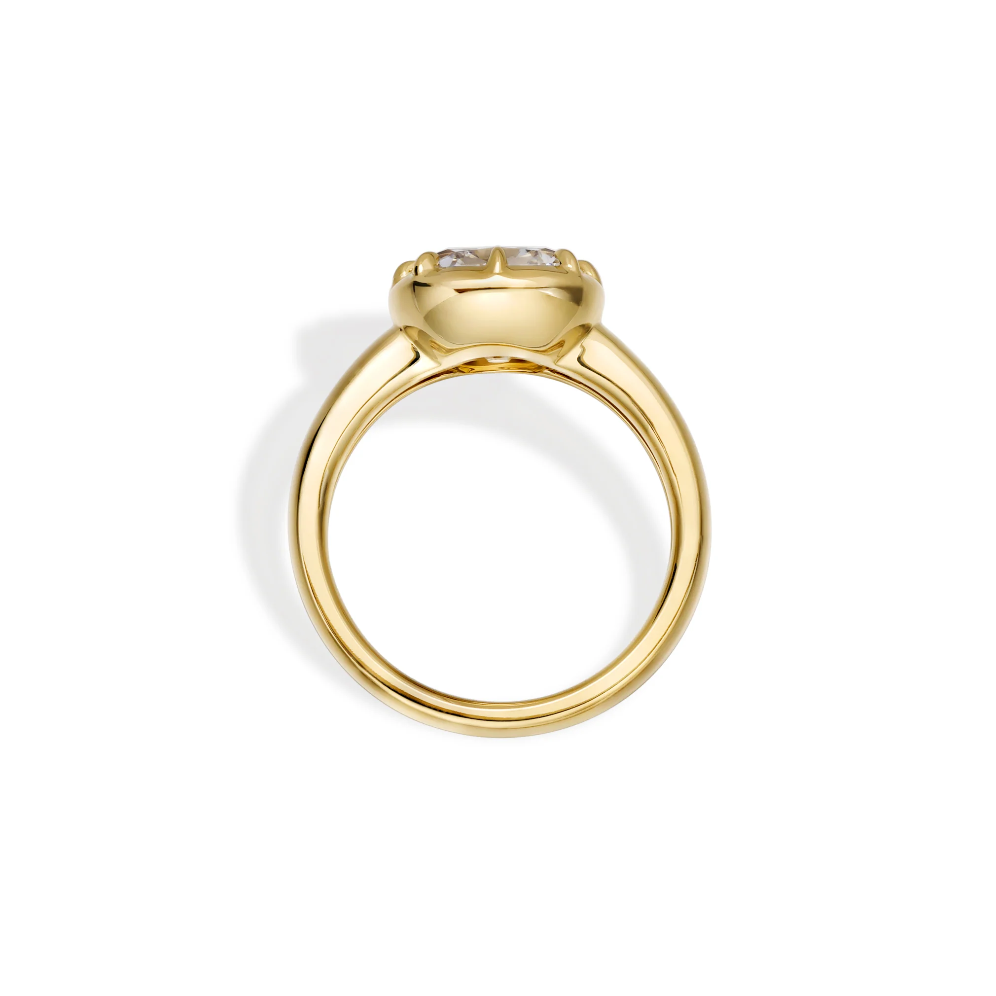 Zoey-Old Mine Cut Lab Grown Diamond Engagement Ring - Image 2